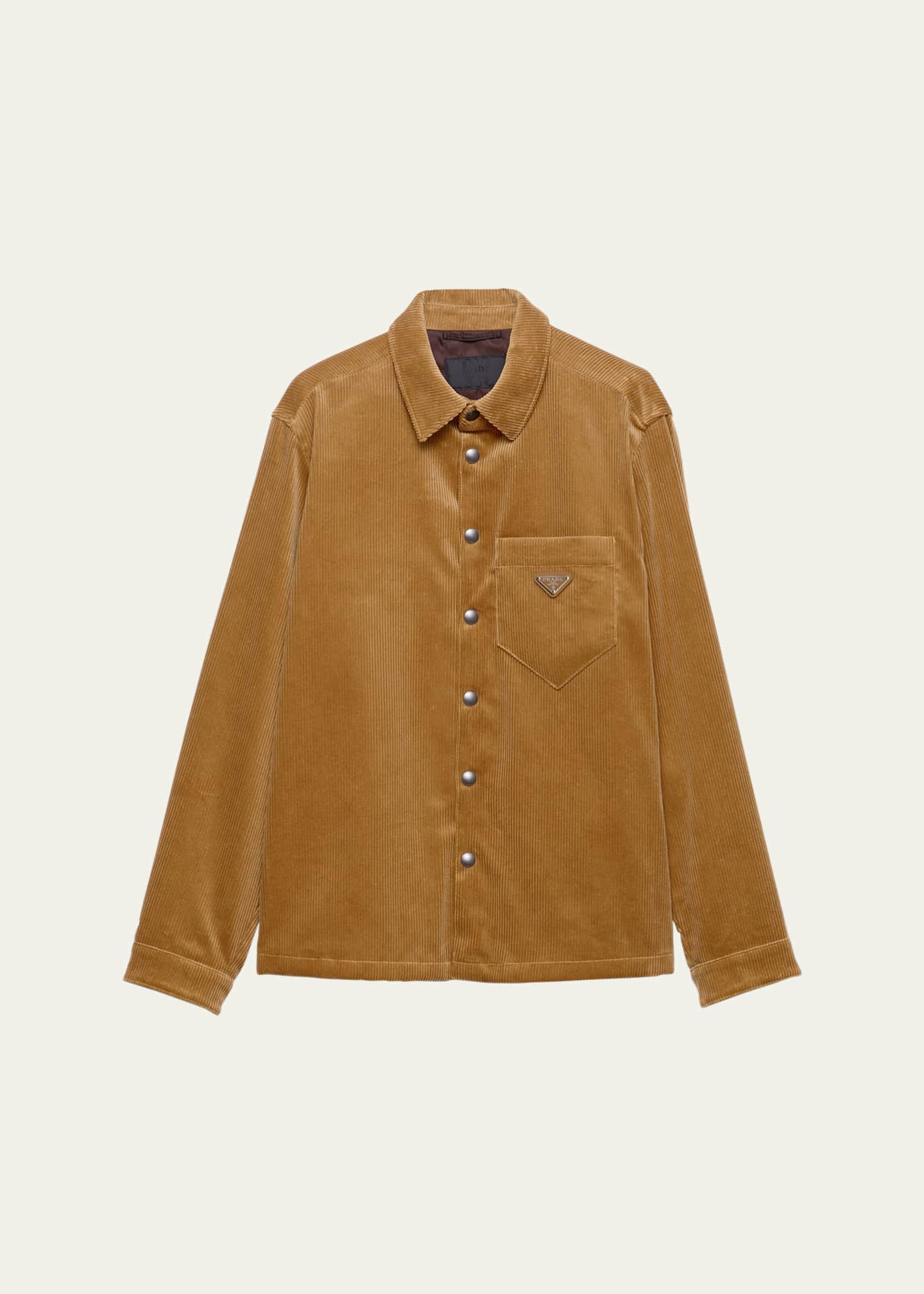Prada Men's Velvet Corduroy Overshirt