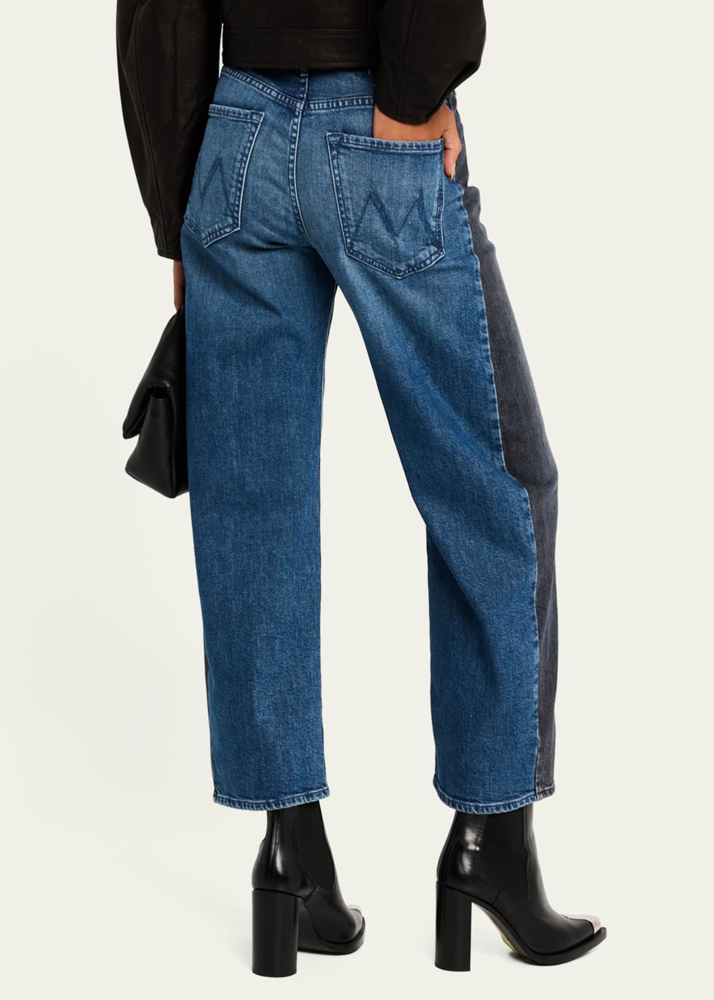 MOTHER Lil' Half Pipe Flood Jeans Image 2 of 4