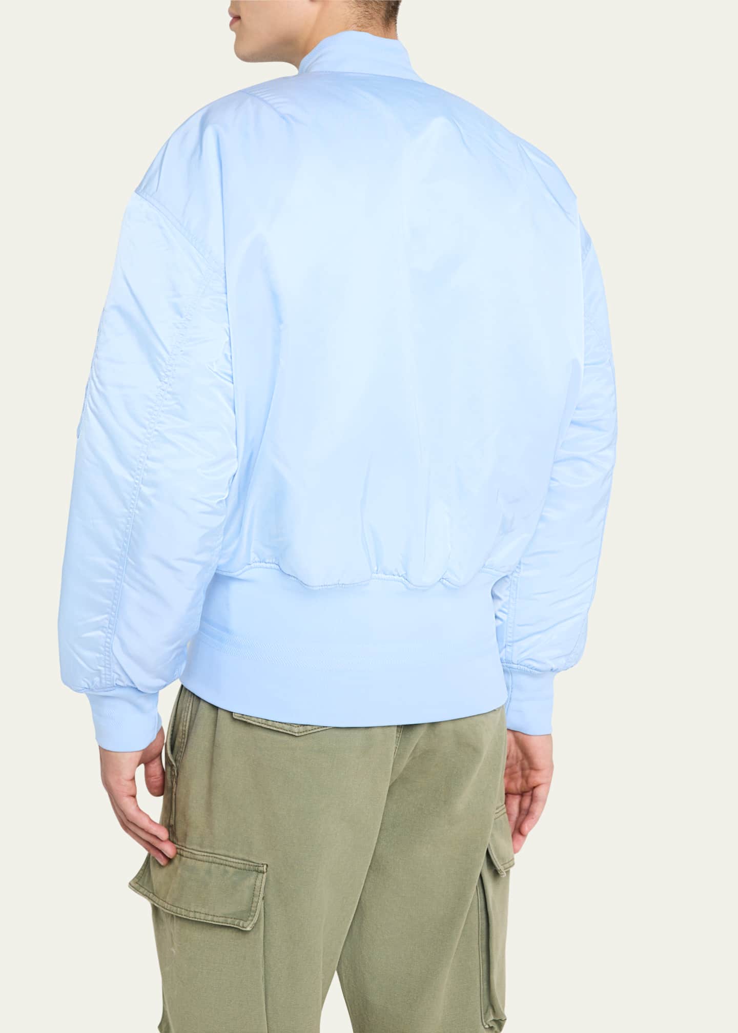 Purple And Blue Tie Dye Men's Bomber Jacket main image 1