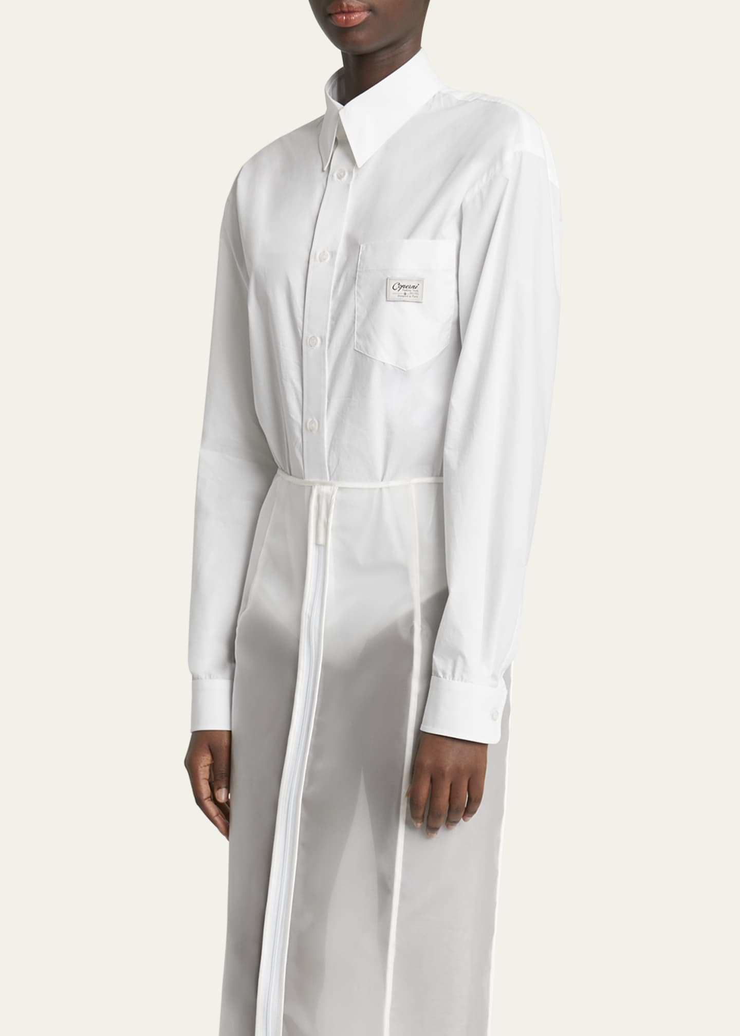 Coperni Bodysuit Poplin Shirt Image 4 of 5