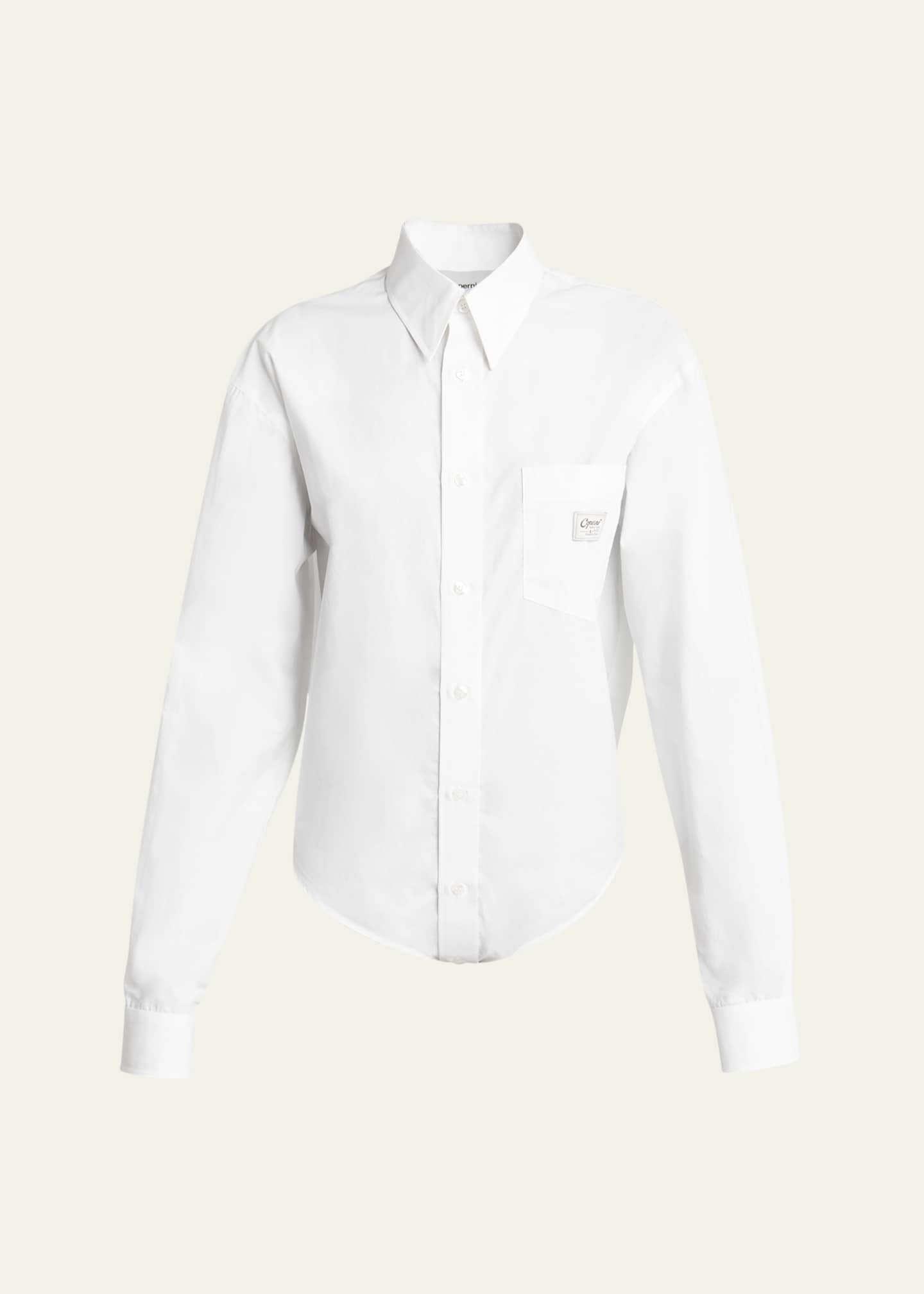 Coperni Bodysuit Poplin Shirt - Bergdorf Goodman