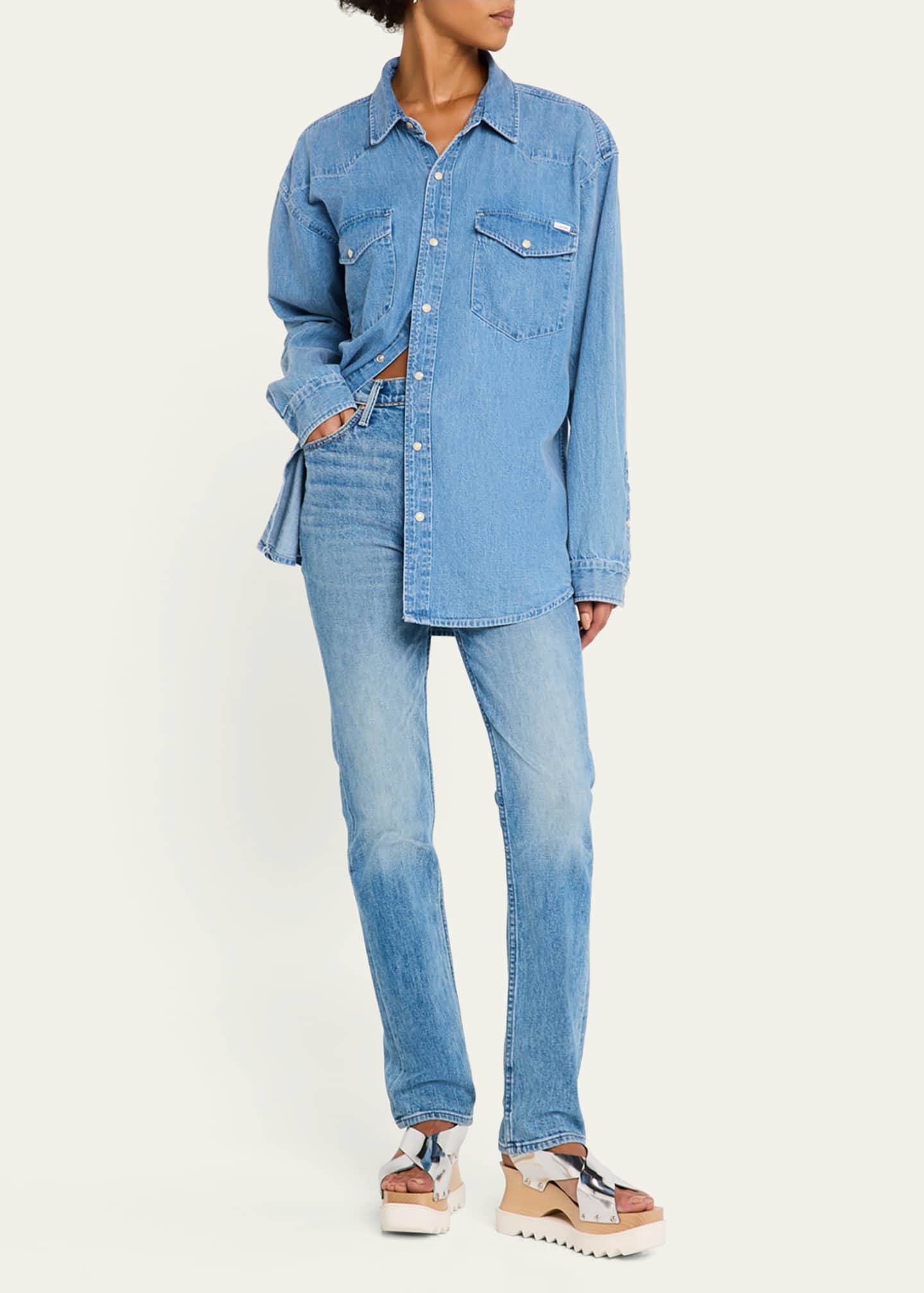 MOTHER All My Exes Denim Shirt Image 2 of 5