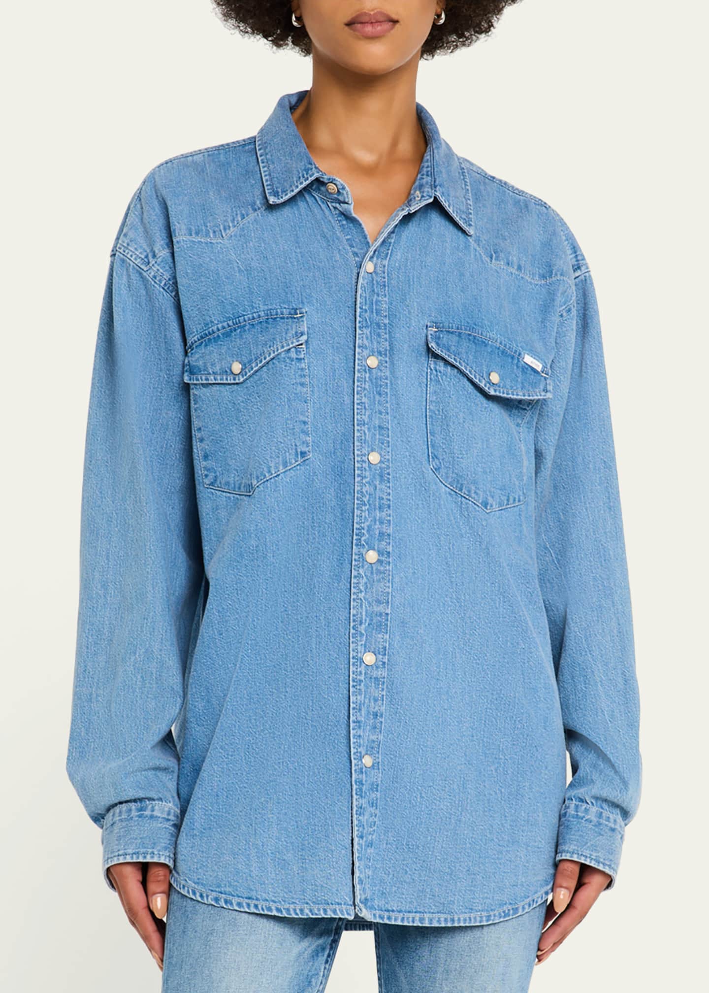 MOTHER All My Exes Denim Shirt Image 4 of 5