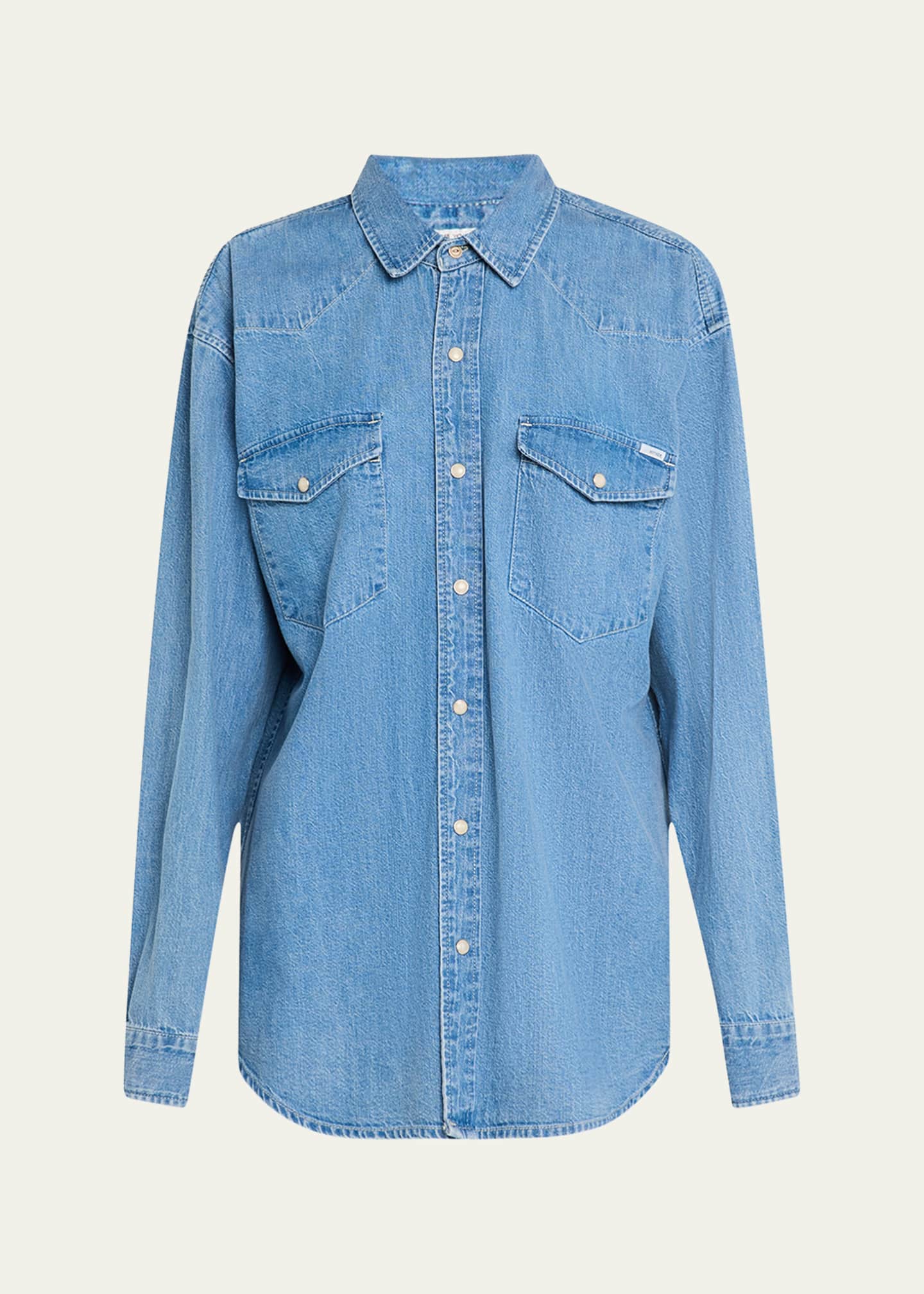 MOTHER All My Exes Denim Shirt Image 1 of 5