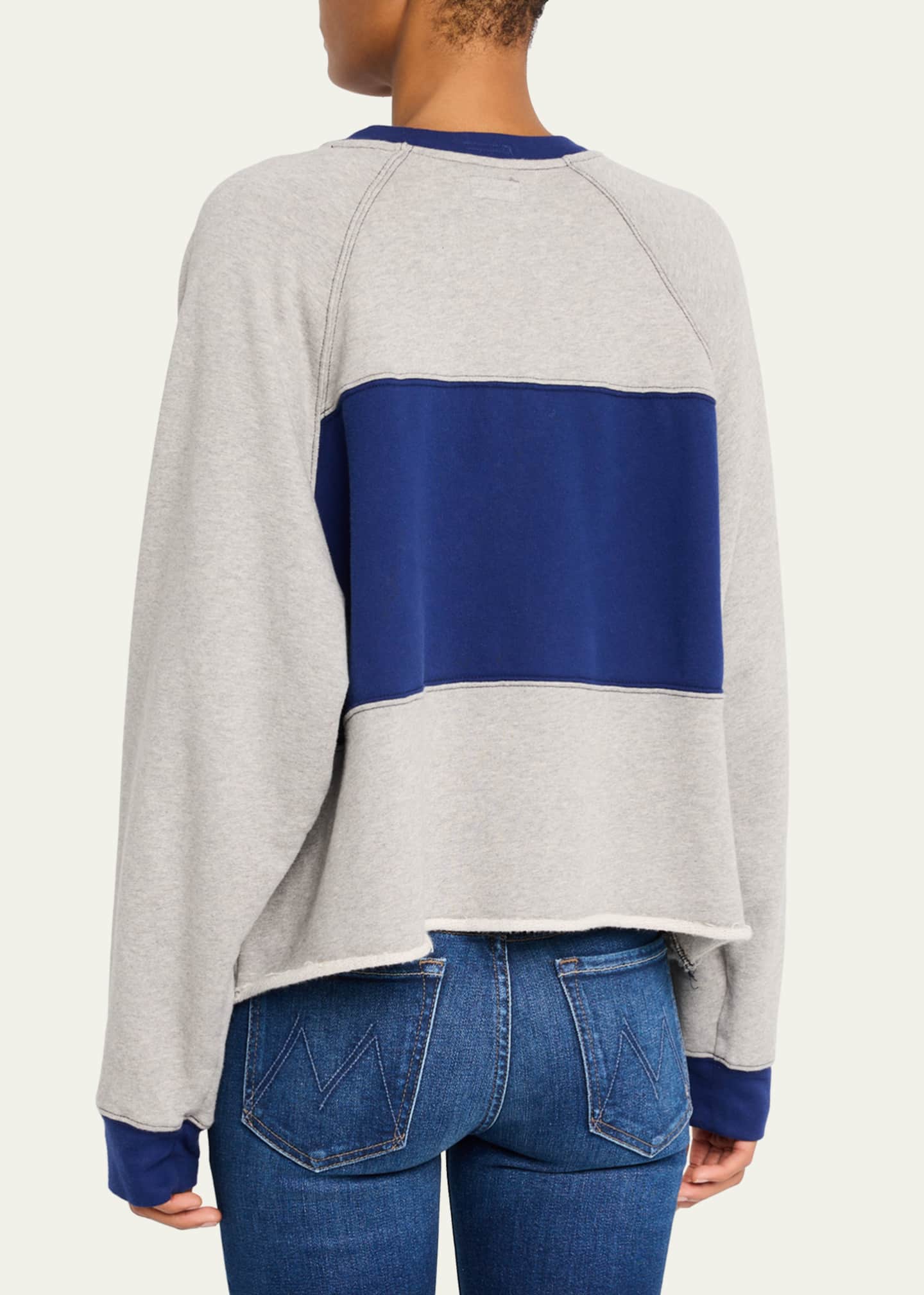 MOTHER The Boost Crop Slice Pullover Image 3 of 5