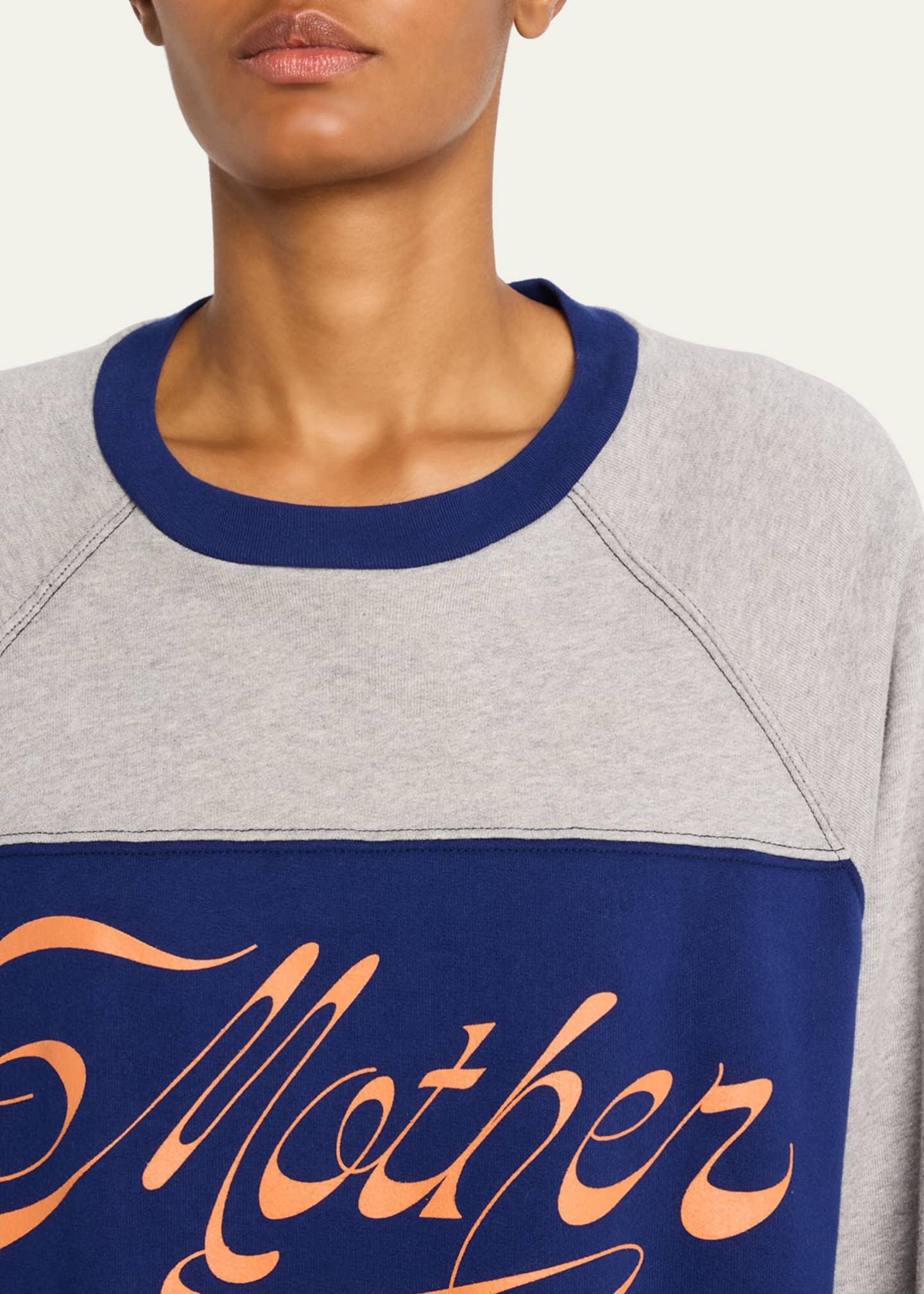 MOTHER The Boost Crop Slice Pullover Image 5 of 5