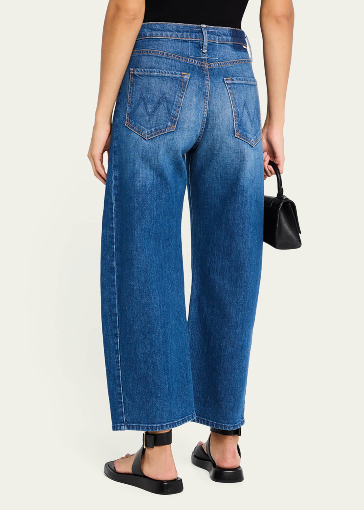 MOTHER Lil' Full Pipe Flood Jeans Image 3 of 5