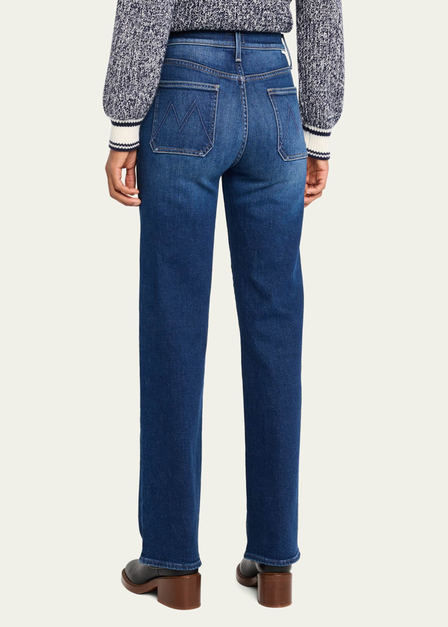 MOTHER The Patch Pocket Rambler Zip Sneak Jeans - Bergdorf Goodman