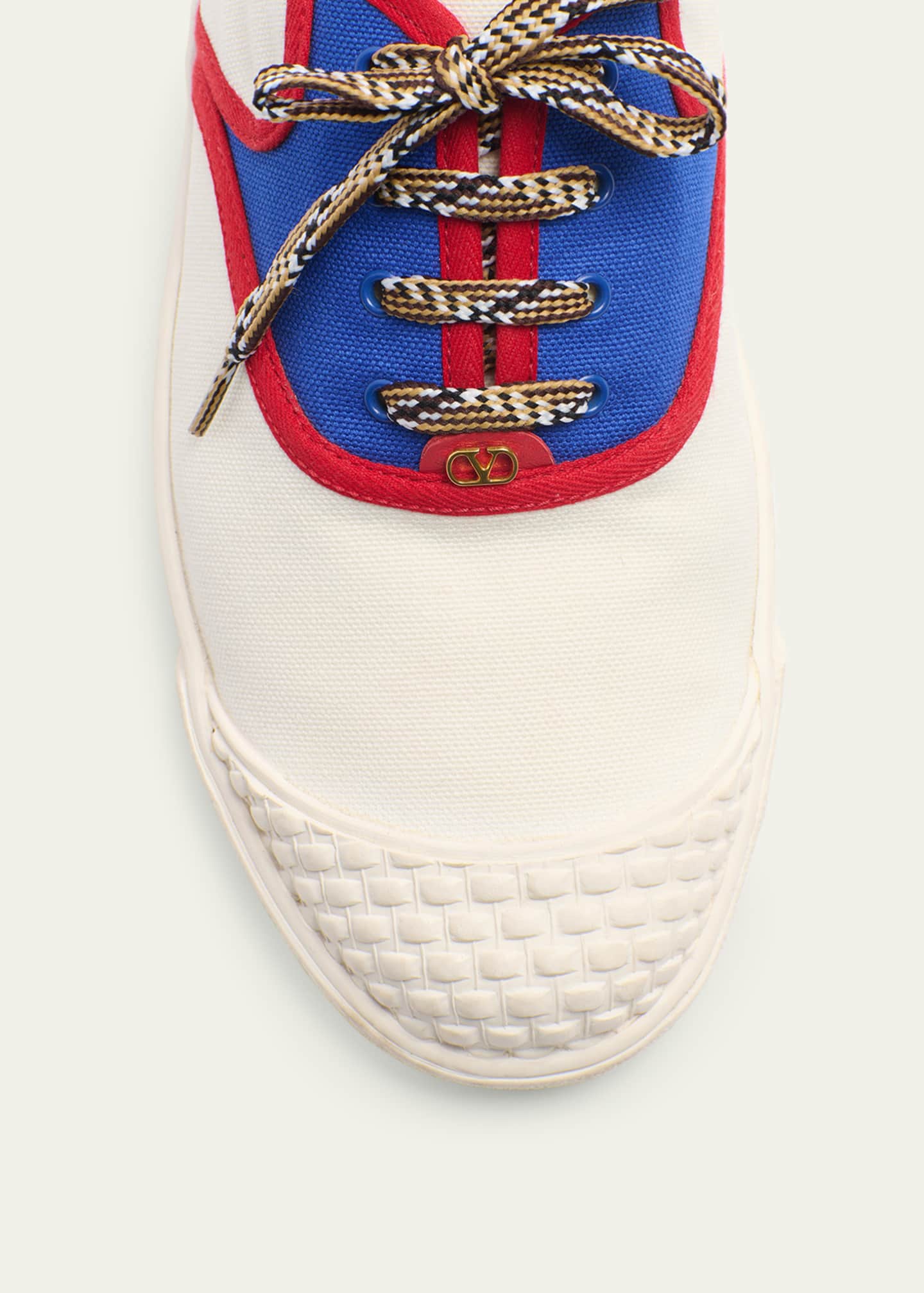 Valentino Garavani Men's Bay By Bay Canvas Low-Top Sneakers Image 3 of 3