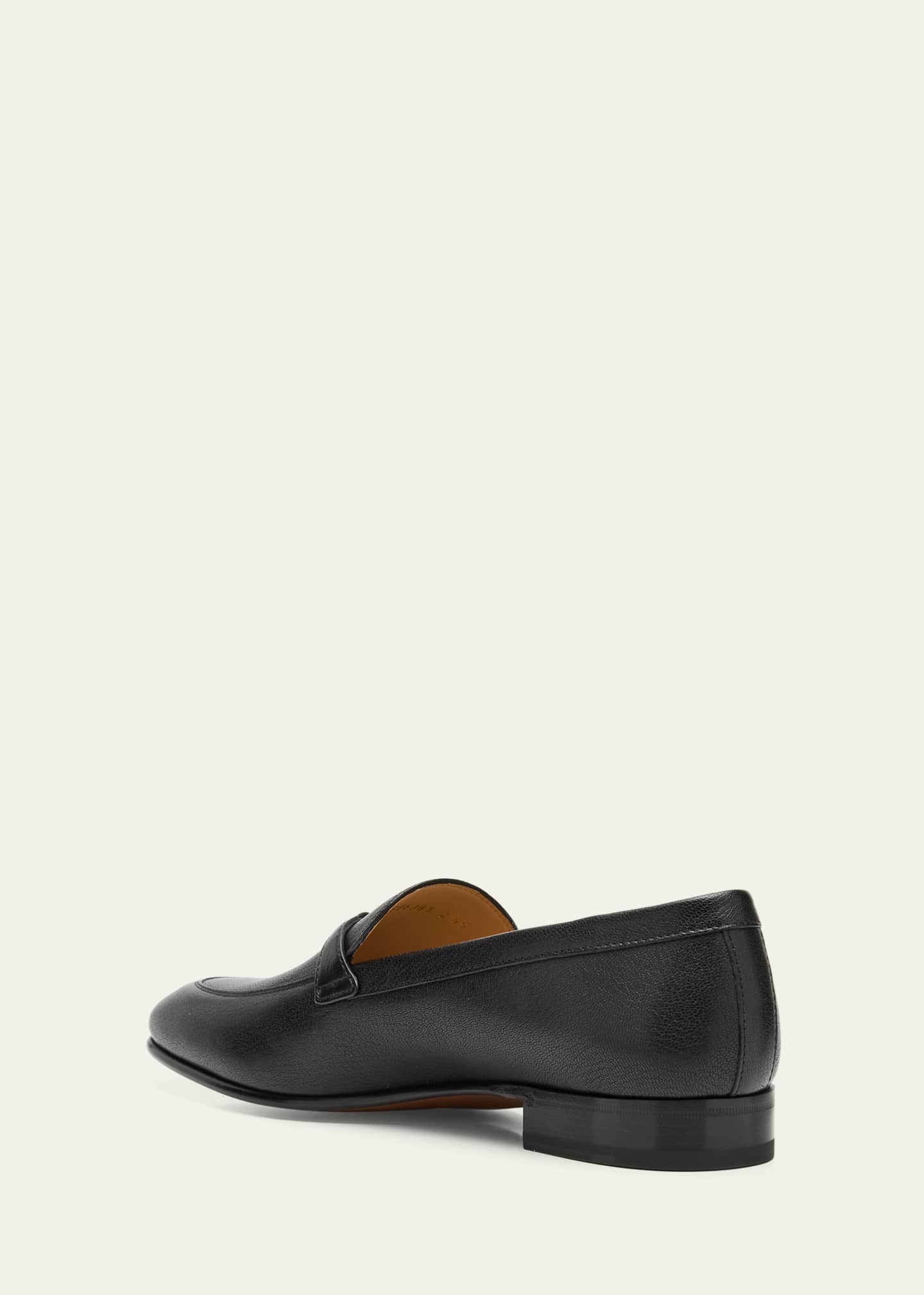 Valentino Garavani Men's VLogo Goatskin Loafers Image 4 of 6