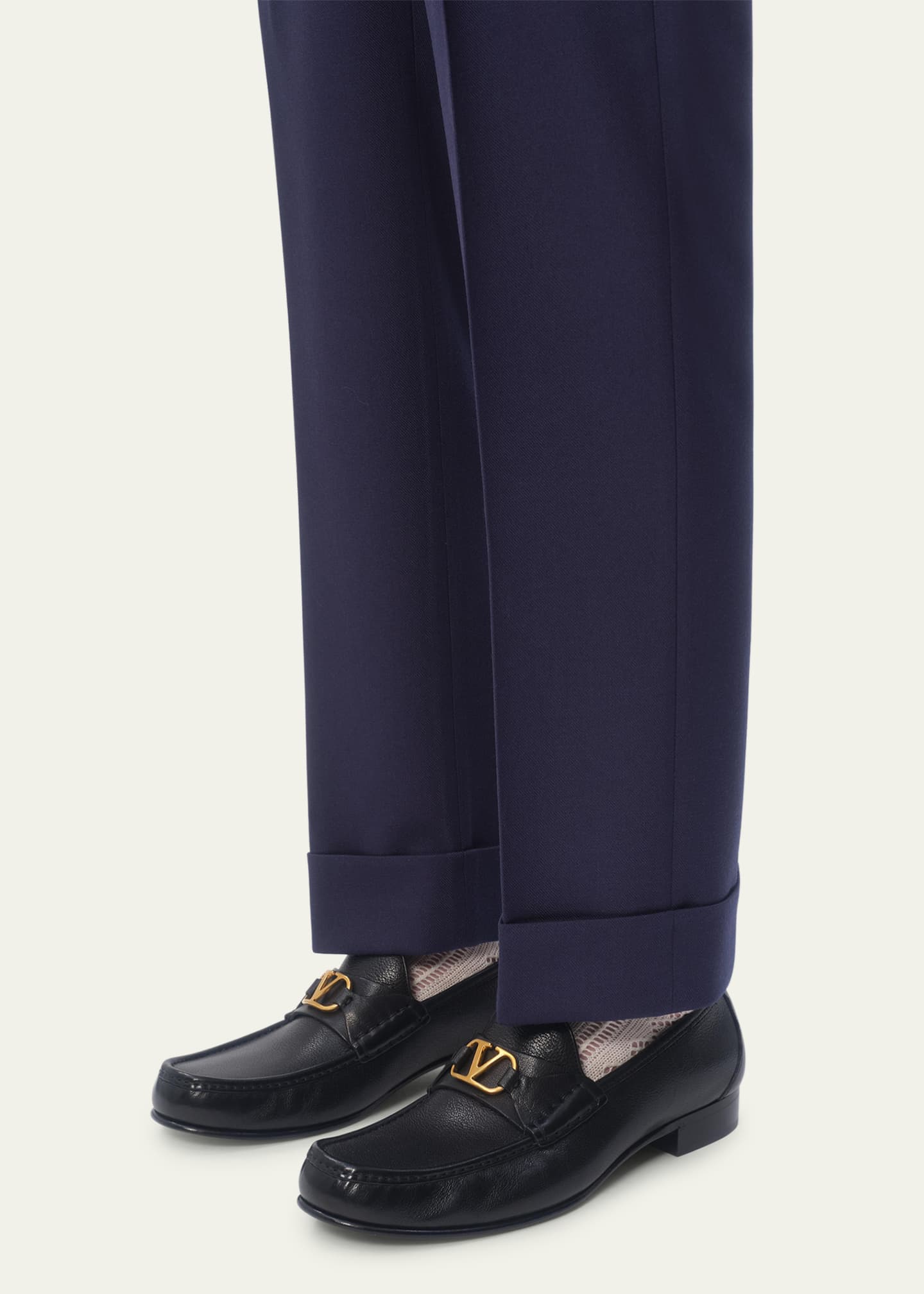 Valentino Garavani Men's VLogo Signature Leather Penny