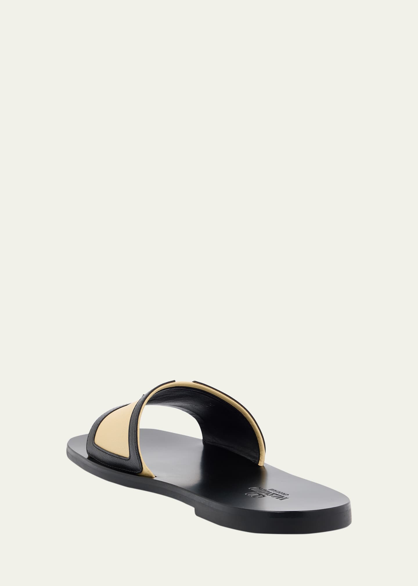 Valentino Garavani Men's Viva Superstar Leather Slide Sandals Image 4 of 6