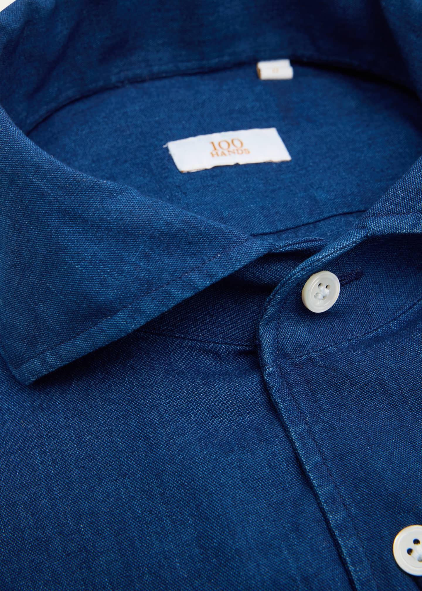100Hands Men's Japanese Denim Sport Shirt Image 2 of 2