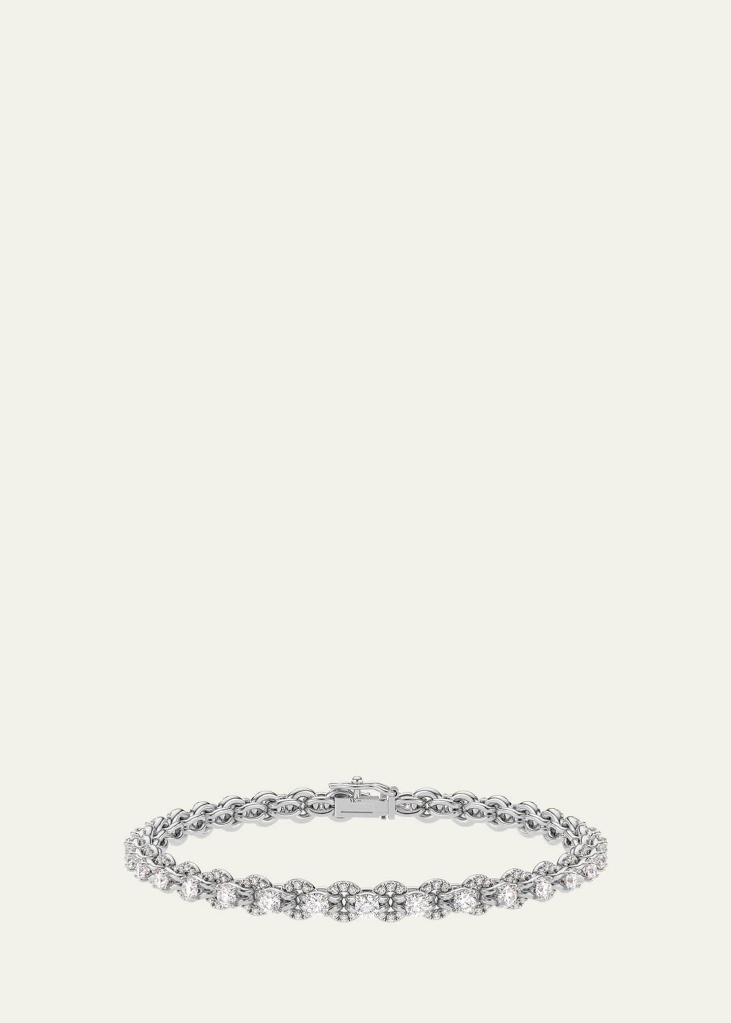 Spinelli Kilcollin 18K White Gold Lumia Diamond Tennis Bracelet