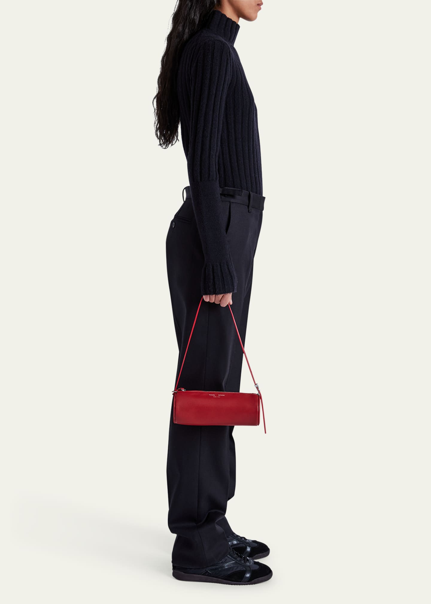 Proenza Schouler Silo Zip Napa Leather Shoulder Bag Image 3 of 3