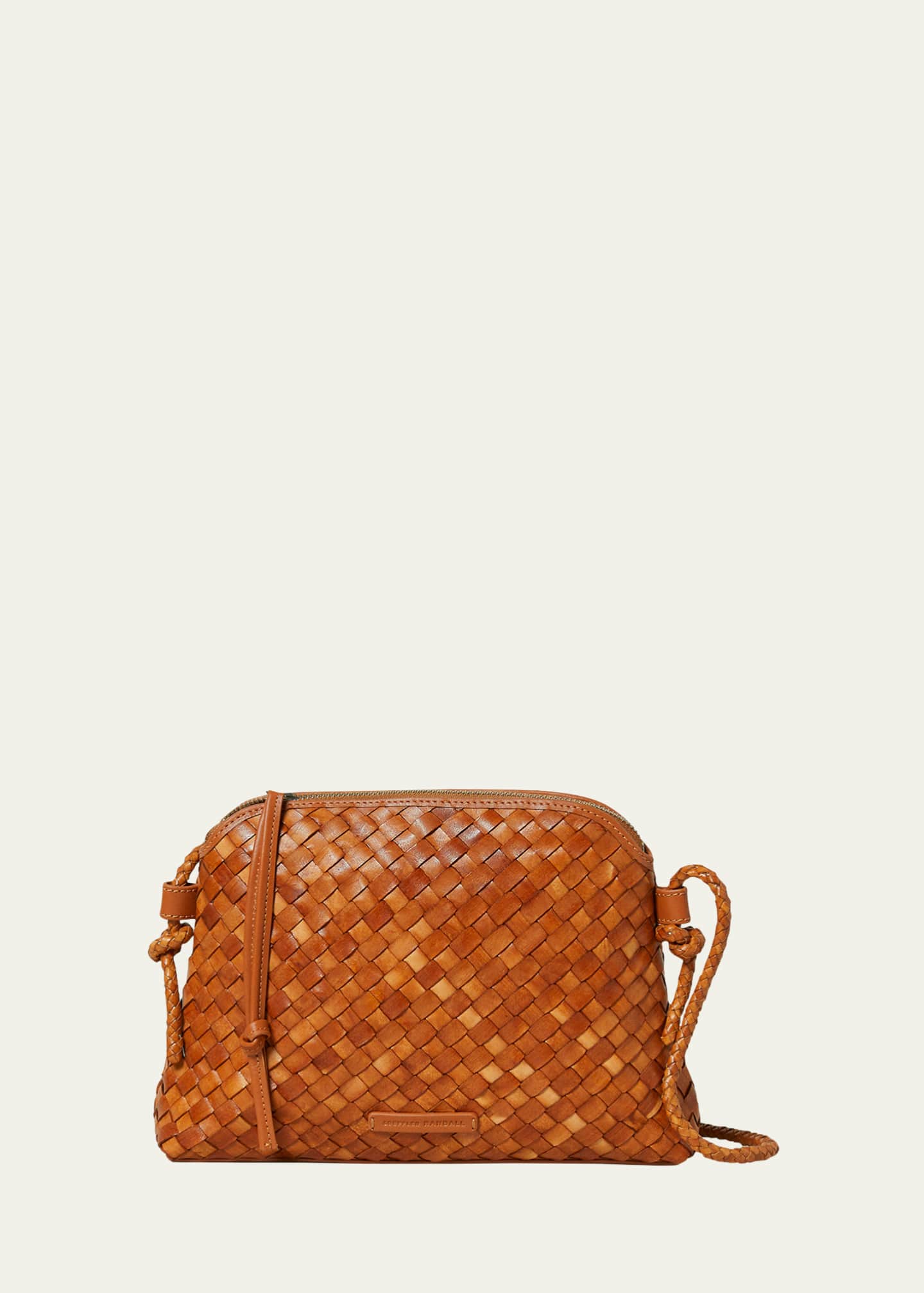 Loeffler Randall Mallory Zip Woven Leather Crossbody Bag Image 1 of 3