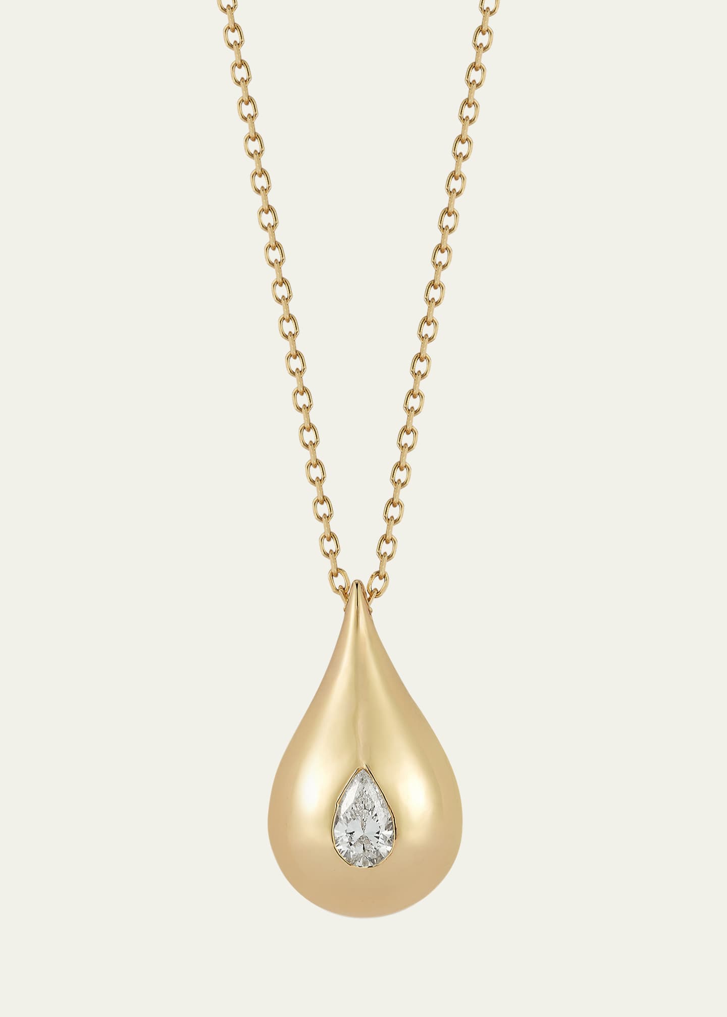Mateo 14K Diamond Water Droplet Necklac Image 3 of 3