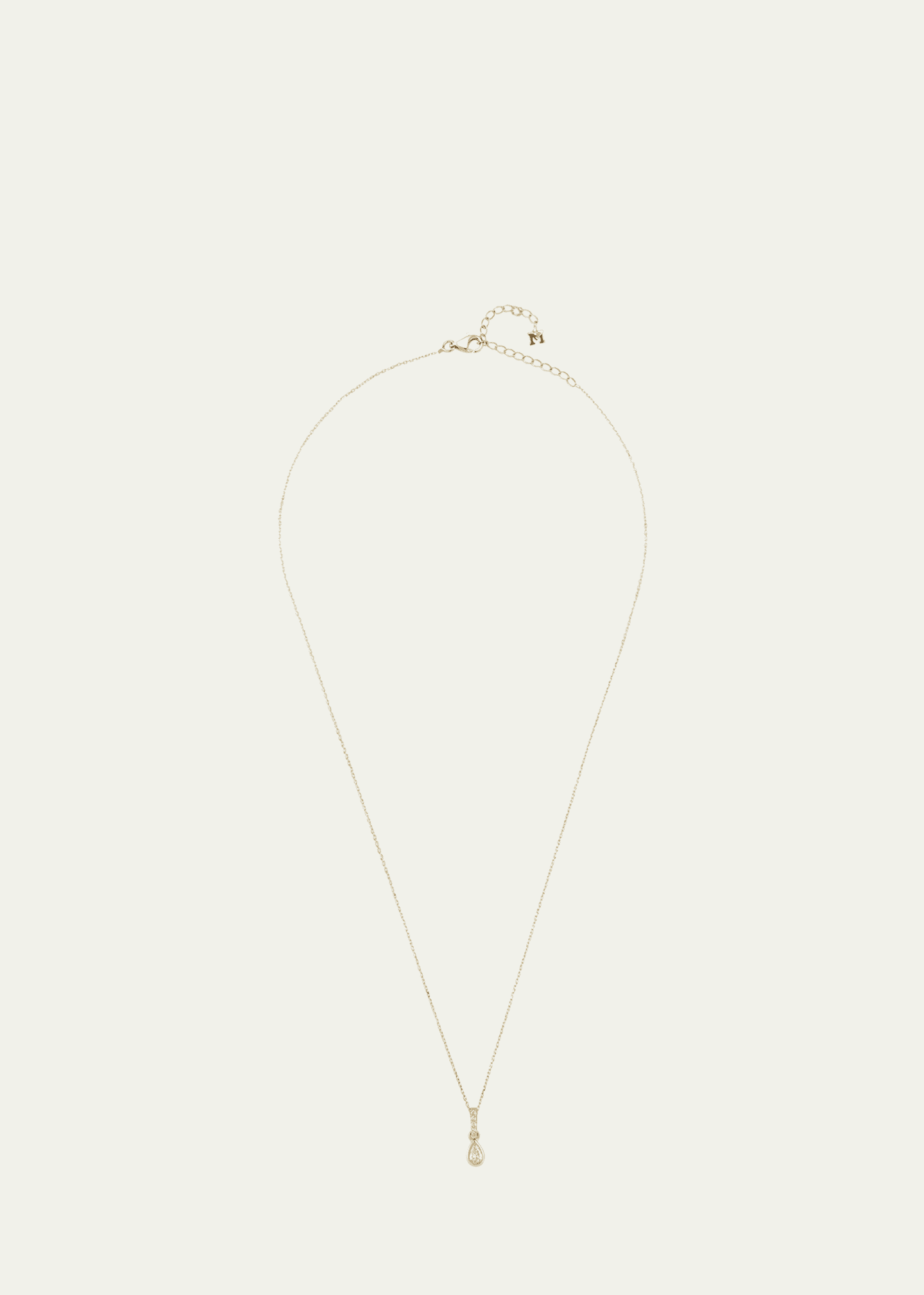 Mateo 14K Yellow Gold Pear Diamond Necklace Image 1 of 3