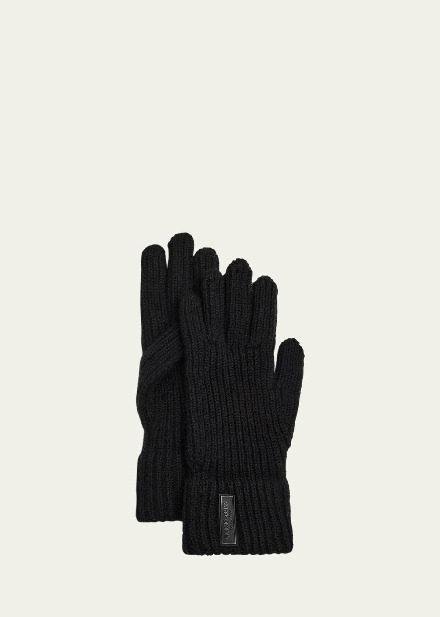 Giorgio Armani Men's Cashmere Knit Gloves