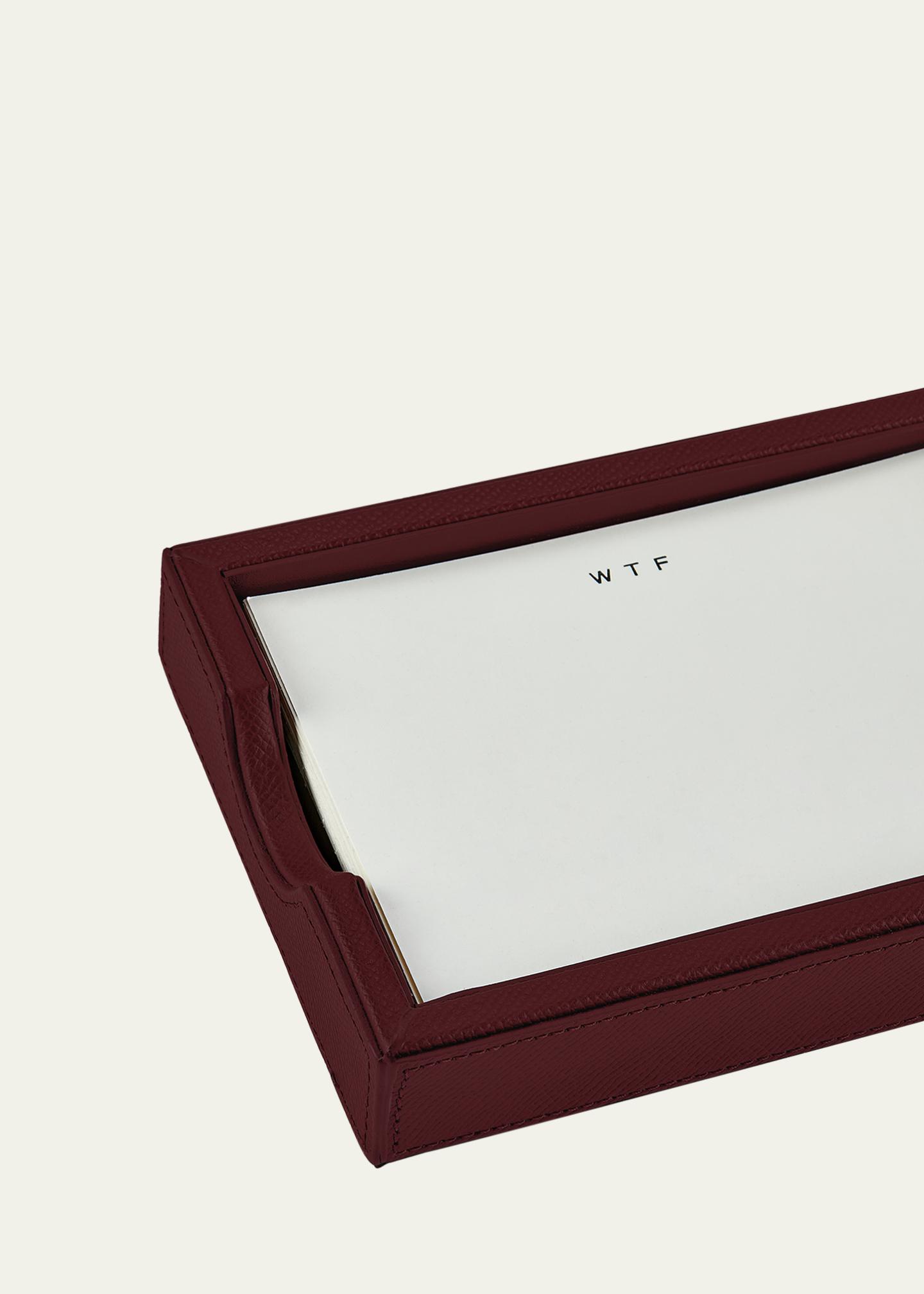 Graphic Image Leather Memo Tray with 100 
