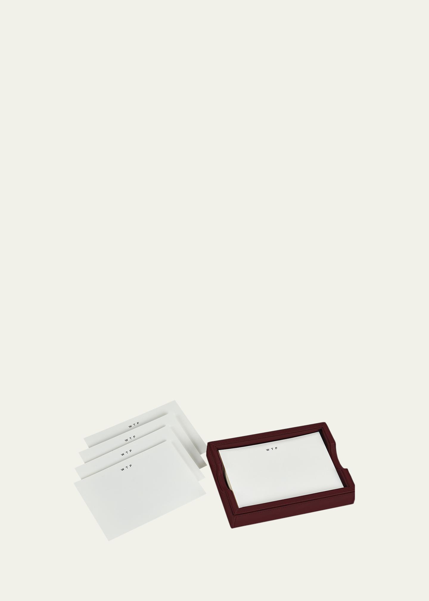 Graphic Image Leather Memo Tray with 100 