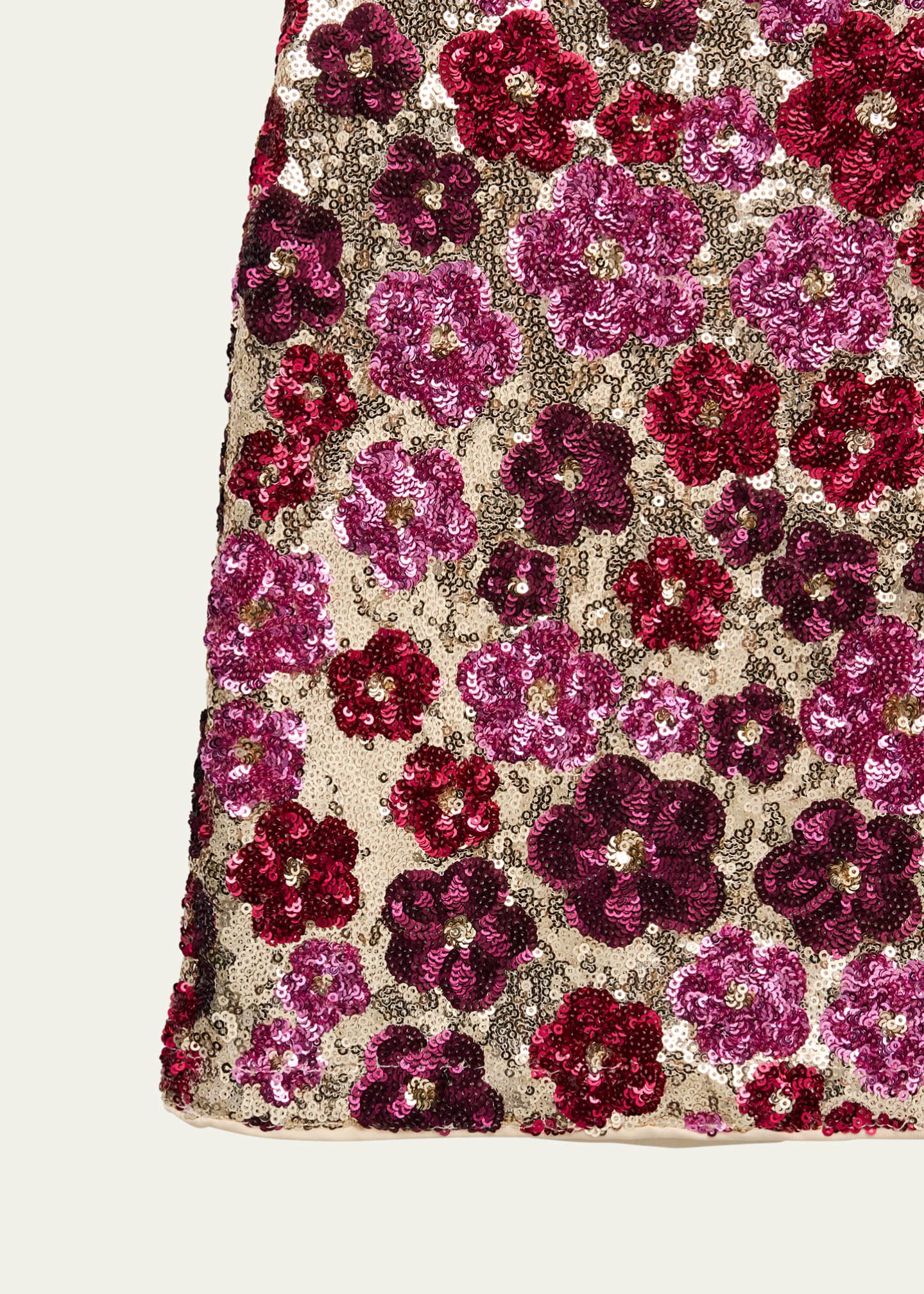 KatieJ NYC Girl's Tween Floral Sequin Dress, Size S-XL Image 3 of 3
