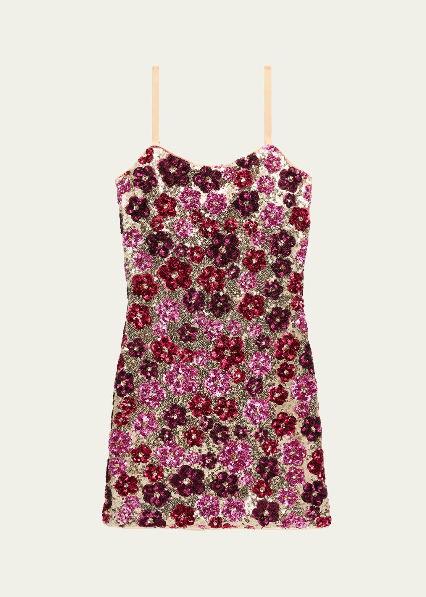 KatieJ NYC Girl's Tween Floral Sequin Dress, Size S-XL Image 1 of 3