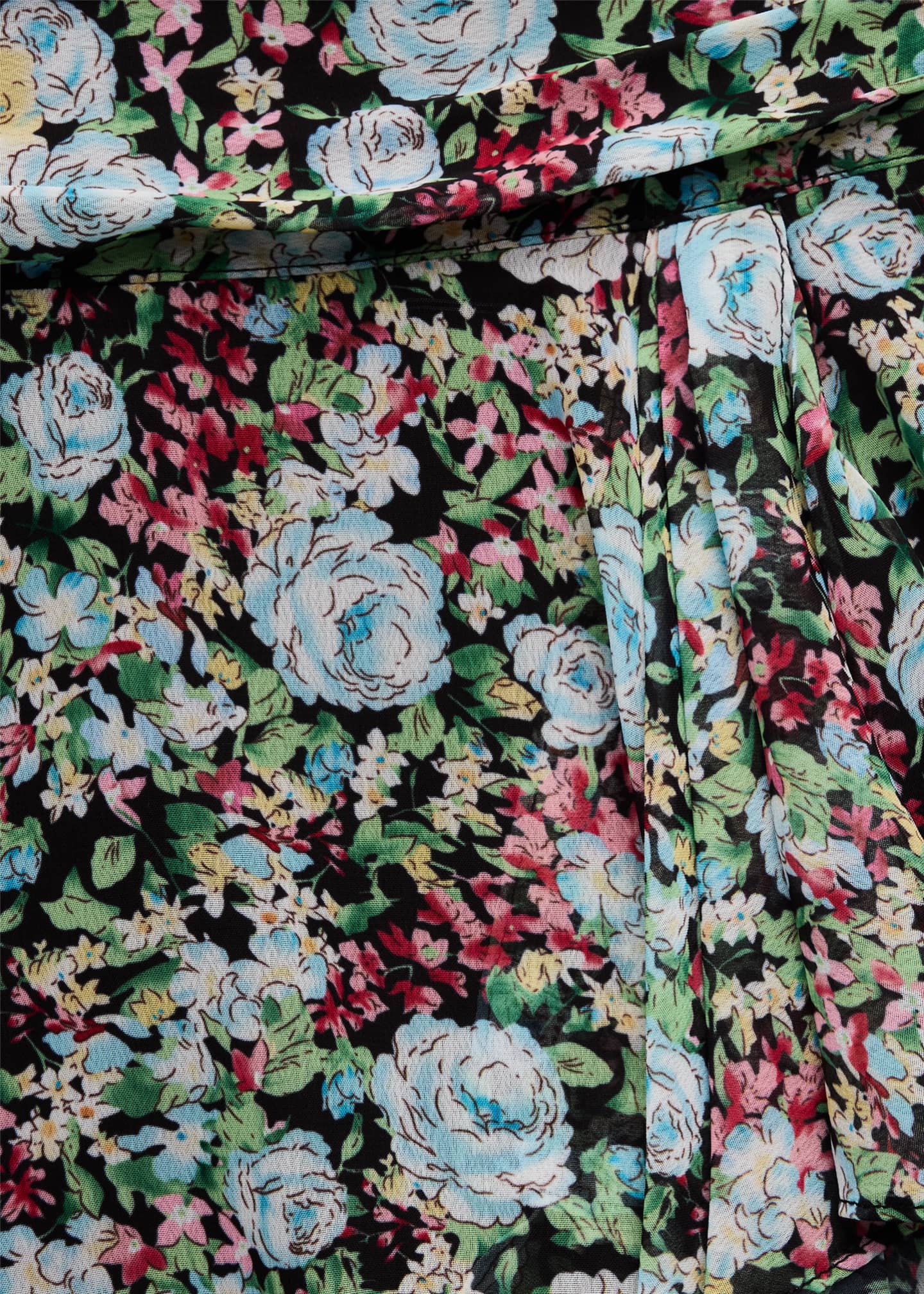 KatieJ NYC Girl's Tween Ruched Floral-Print Mini Skirt, Size S-Xl Image 3 of 3