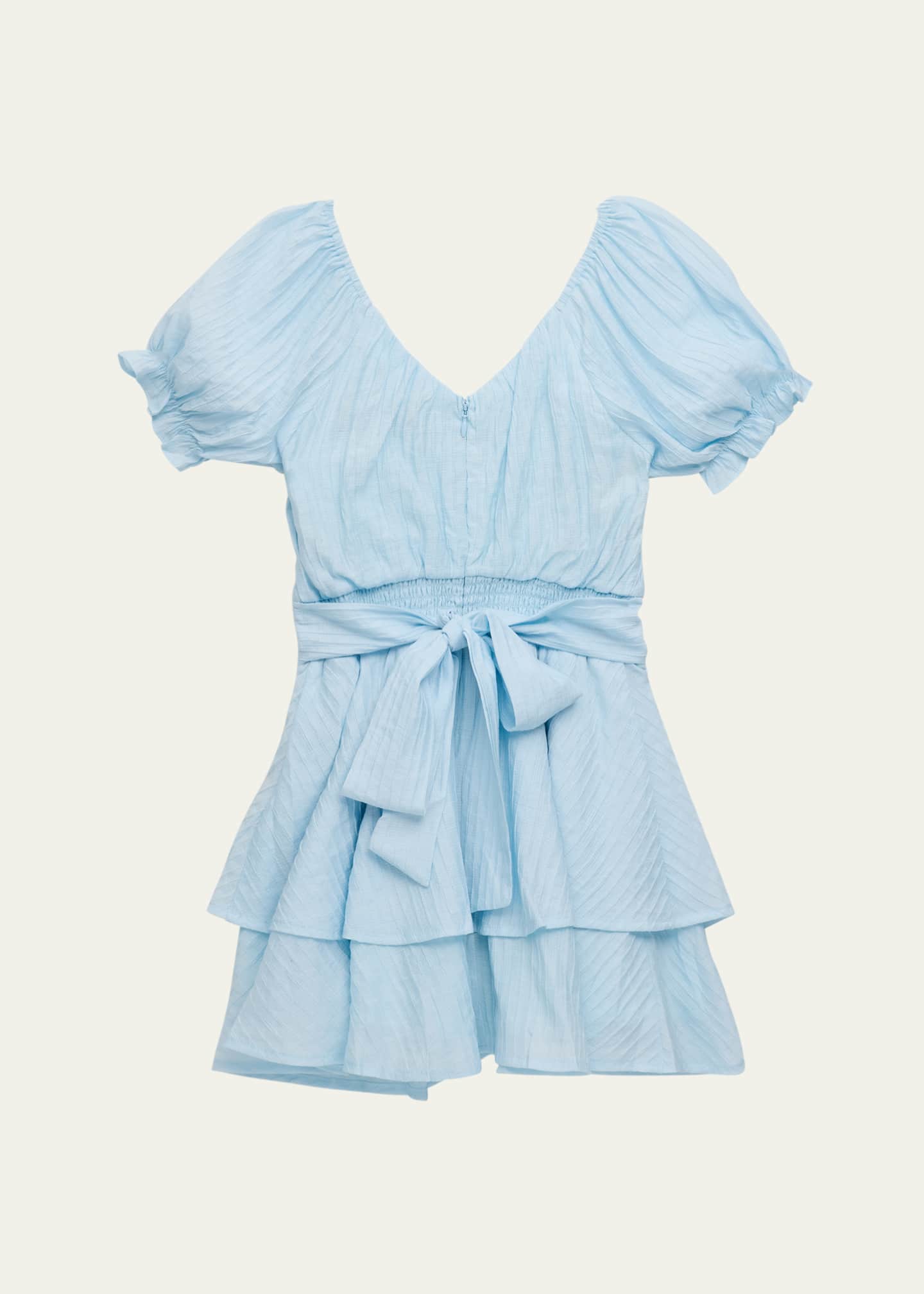 KatieJ NYC Girl's Delilah Self Tie Tween Dress, Size S-XL Image 2 of 3