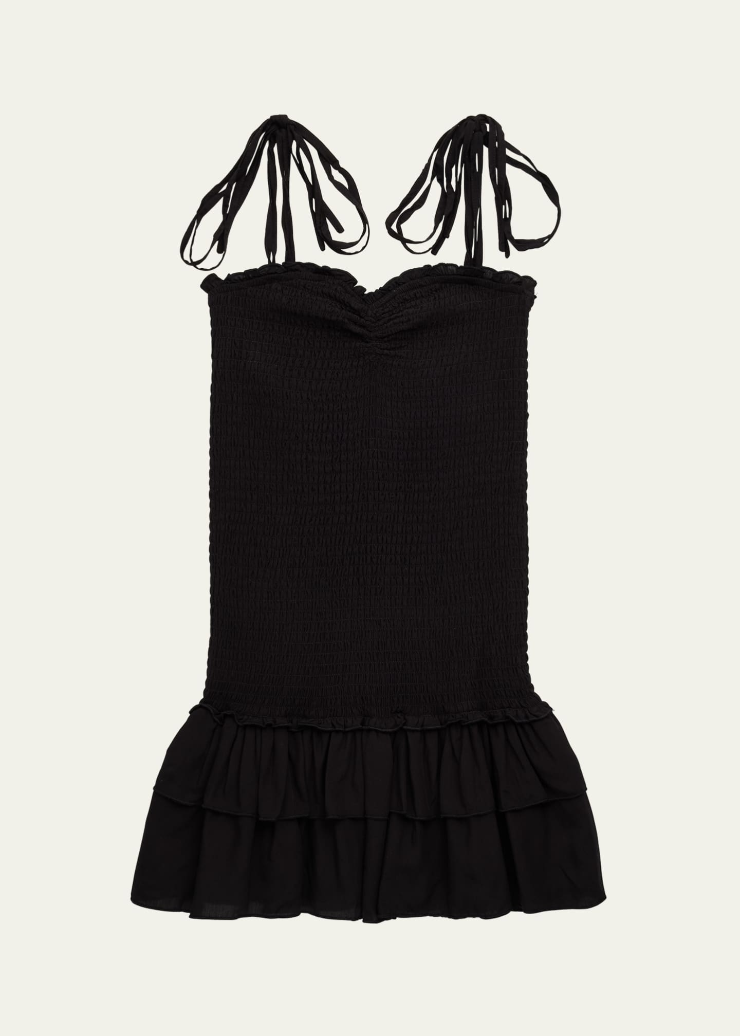 KatieJ NYC Girl's Meri Smocked Tween Dress W/ Ruffle Skirt, Size S-XL Image 1 of 3