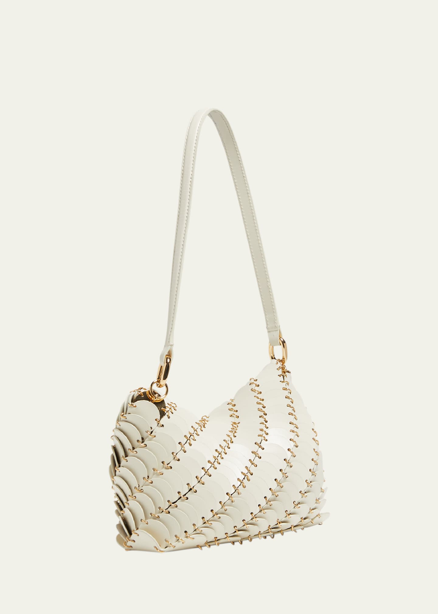 Rabanne Disc-Link Leather Shoulder Bag Image 3 of 5