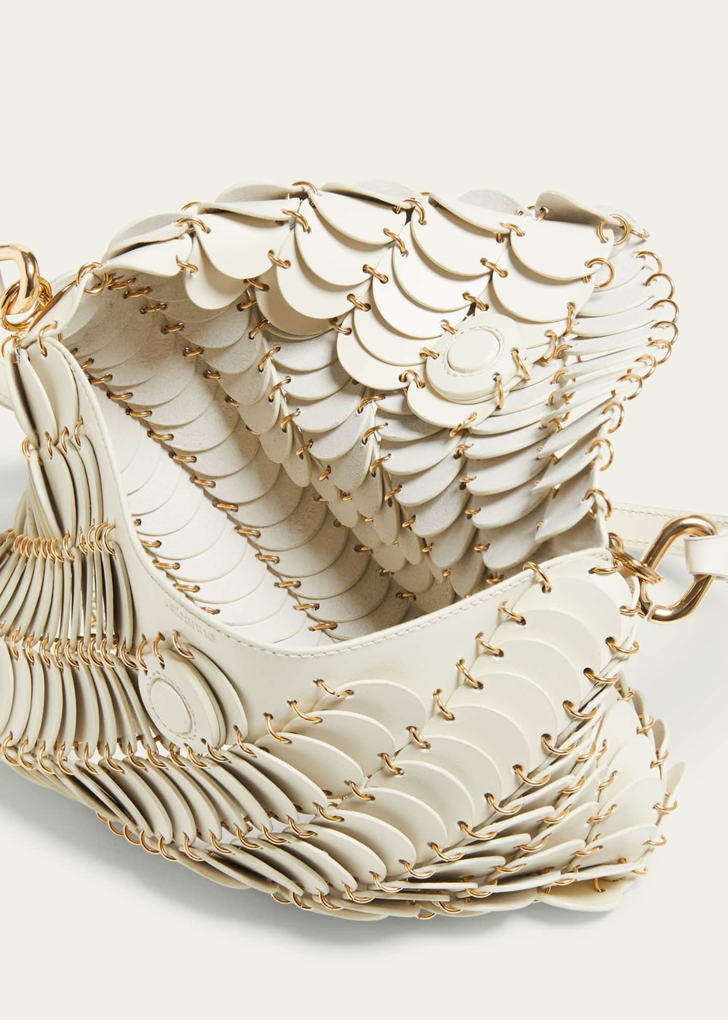 Rabanne Disc-Link Leather Shoulder Bag Image 4 of 5