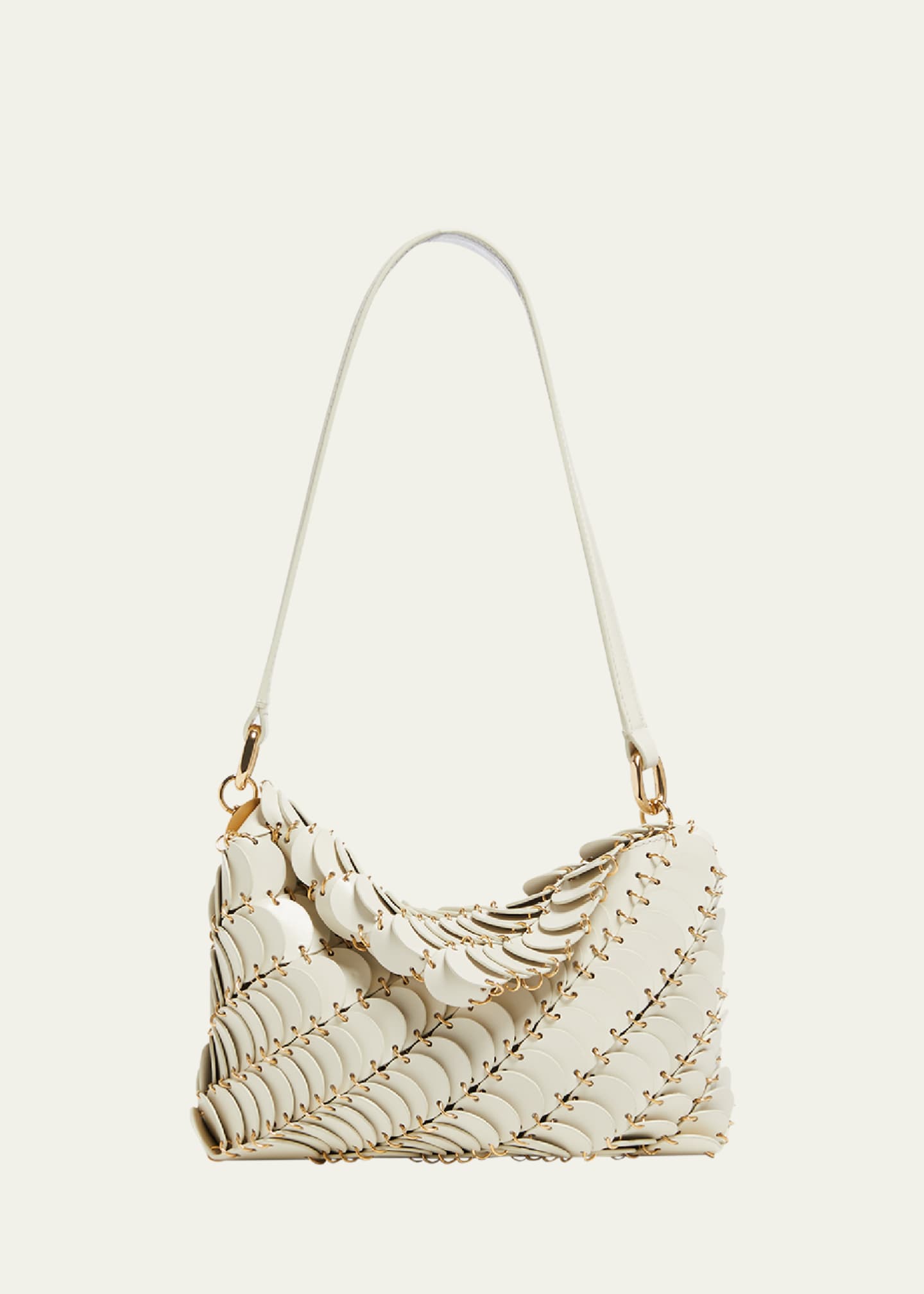 Rabanne Disc-Link Leather Shoulder Bag Image 1 of 5