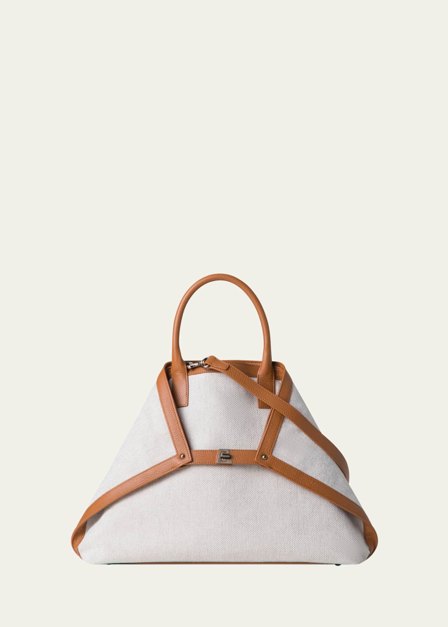 Akris Ai Canvas & Leather Tote Bag Image 1 of 4