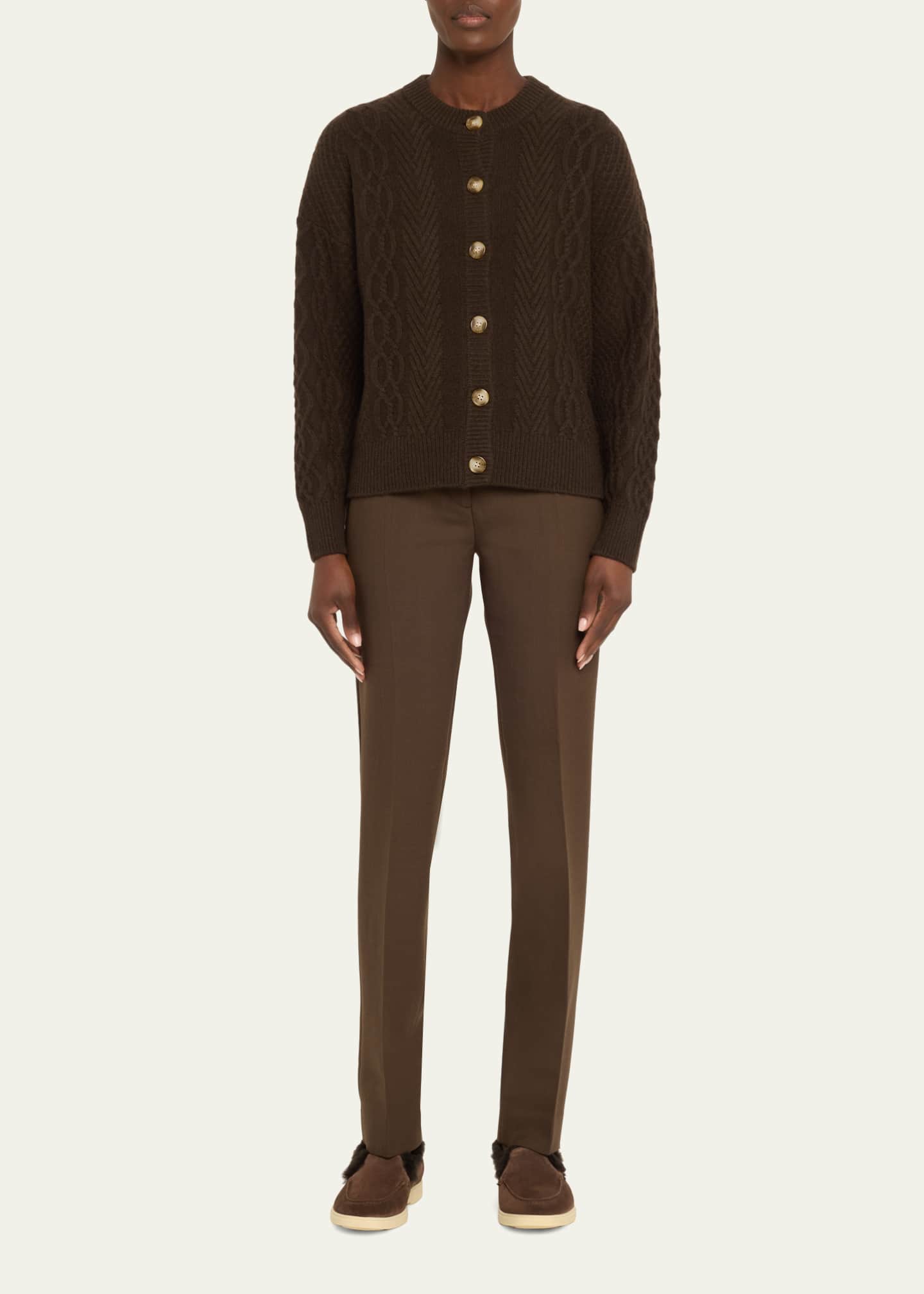 Santoni Yalta Suede Shearling Sporty Loafers Image 3 of 6
