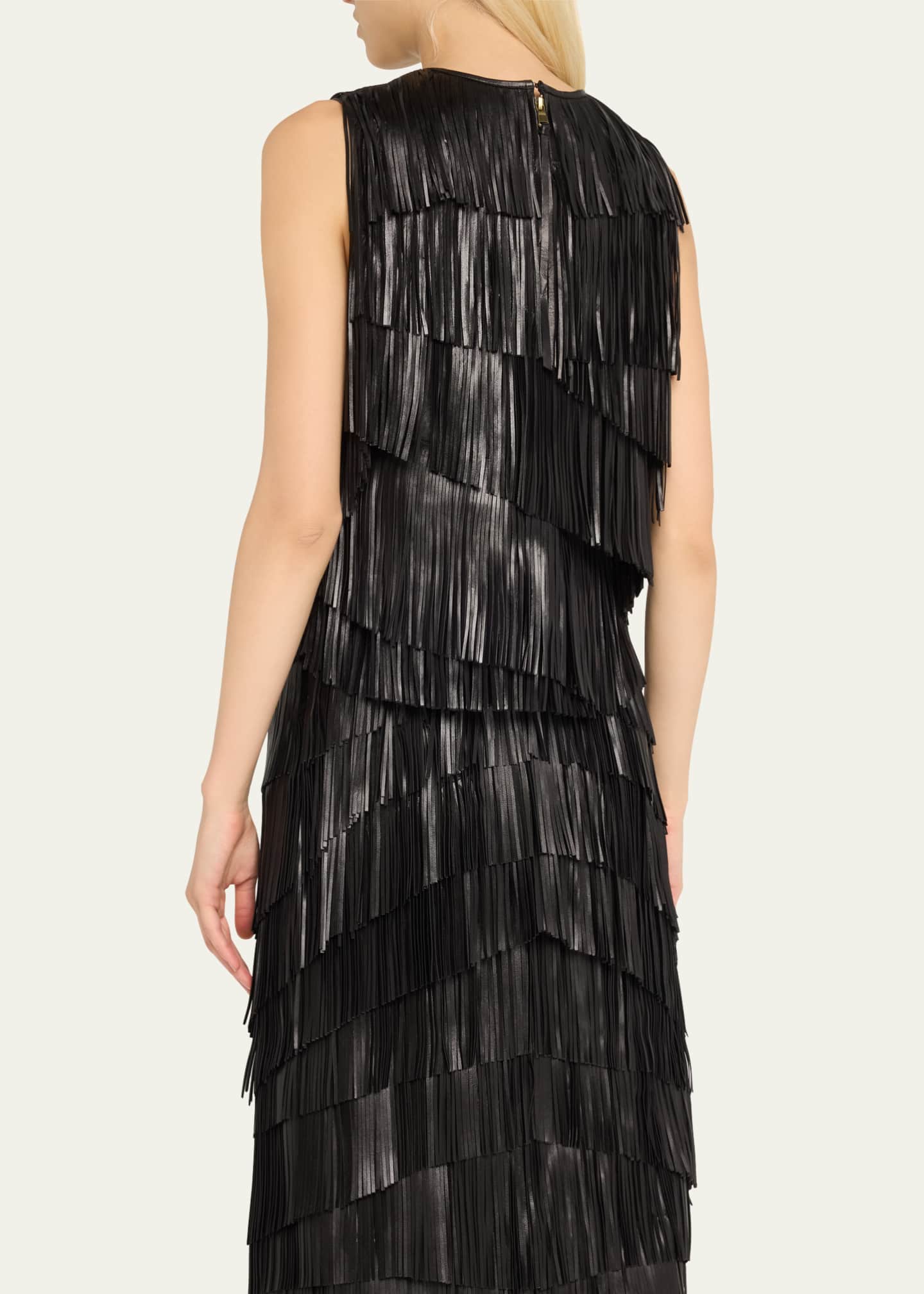 Ulla Johnson Leonie Leather Fringe Top Image 3 of 5