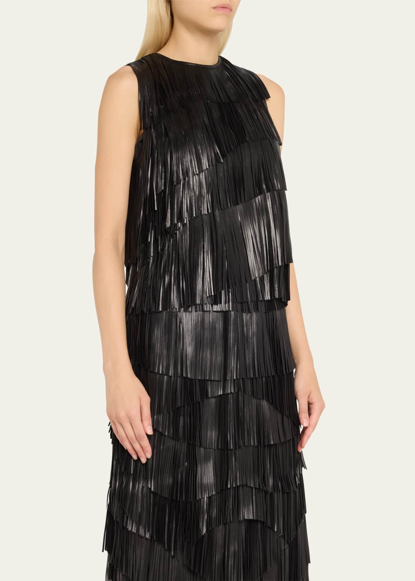 Ulla Johnson Leonie Leather Fringe Top Image 4 of 5