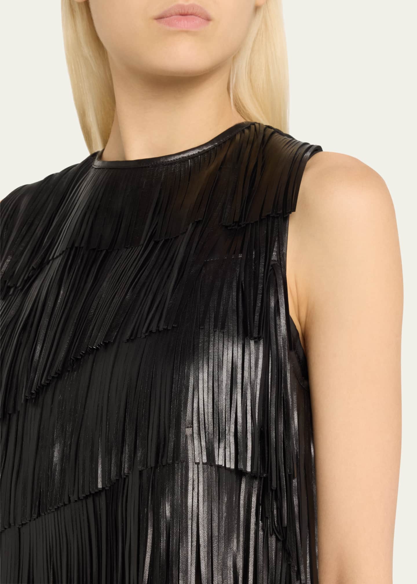 Ulla Johnson Leonie Leather Fringe Top Image 5 of 5