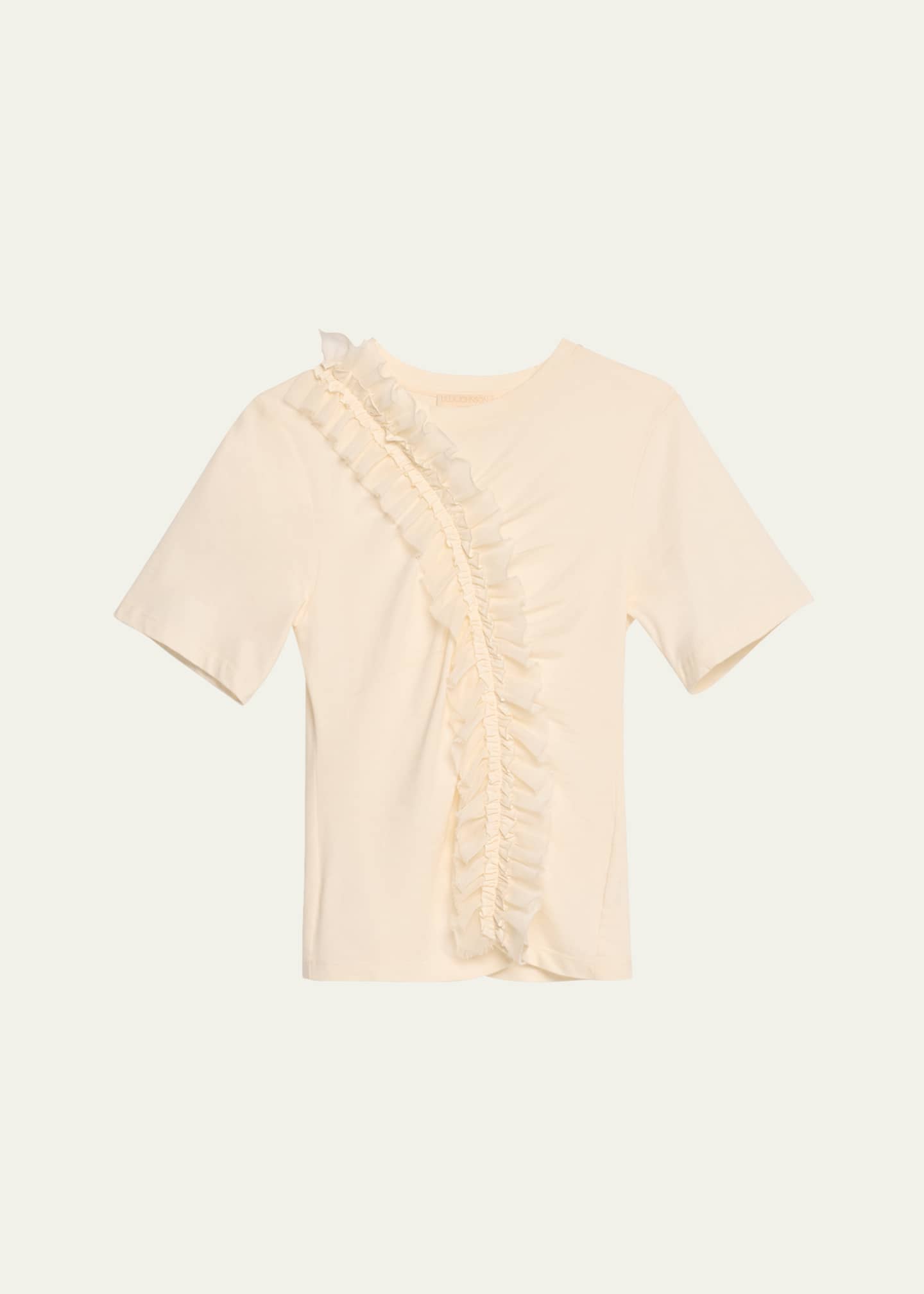 Ulla Johnson Vivi Ruffle Organic Cotton Top Image 1 of 5