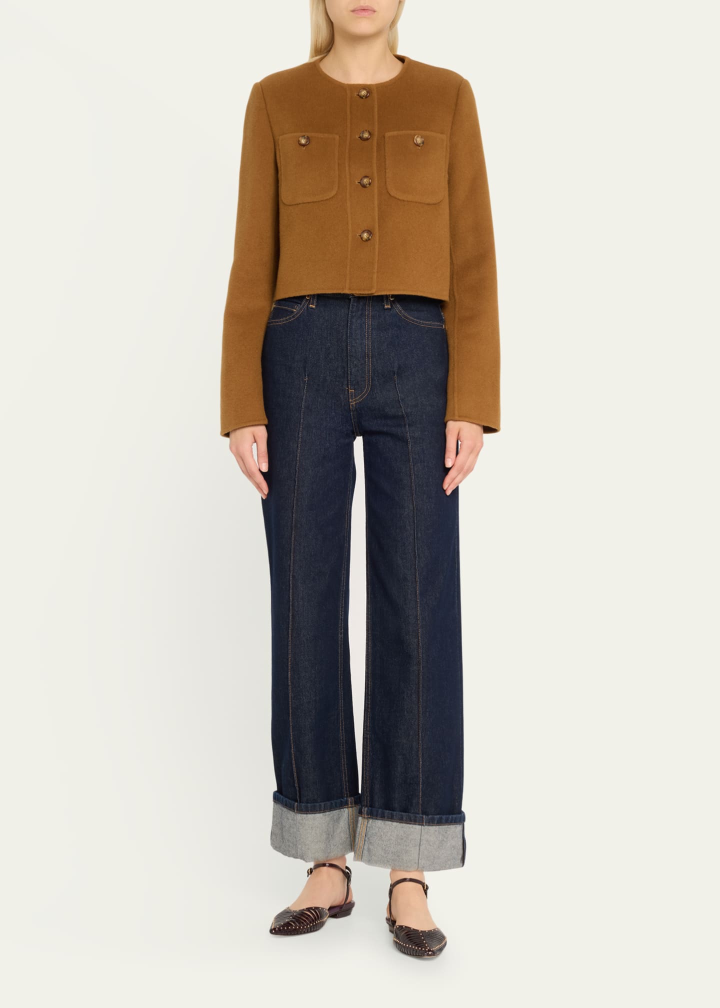 Ulla Johnson Eve Wool-Cashmere Jacket Image 2 of 5