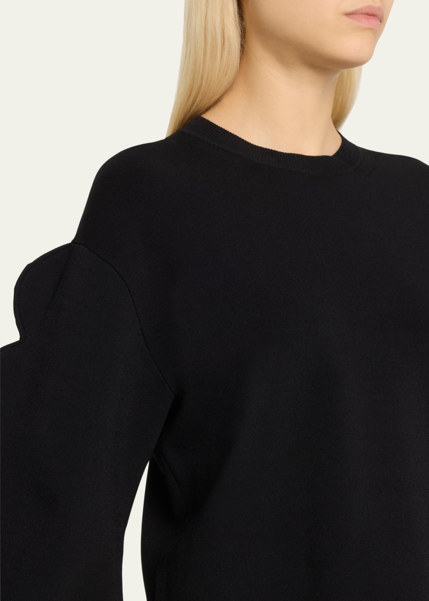 Ulla Johnson Ivy Scallop-Sleeve Pullover Image 5 of 5