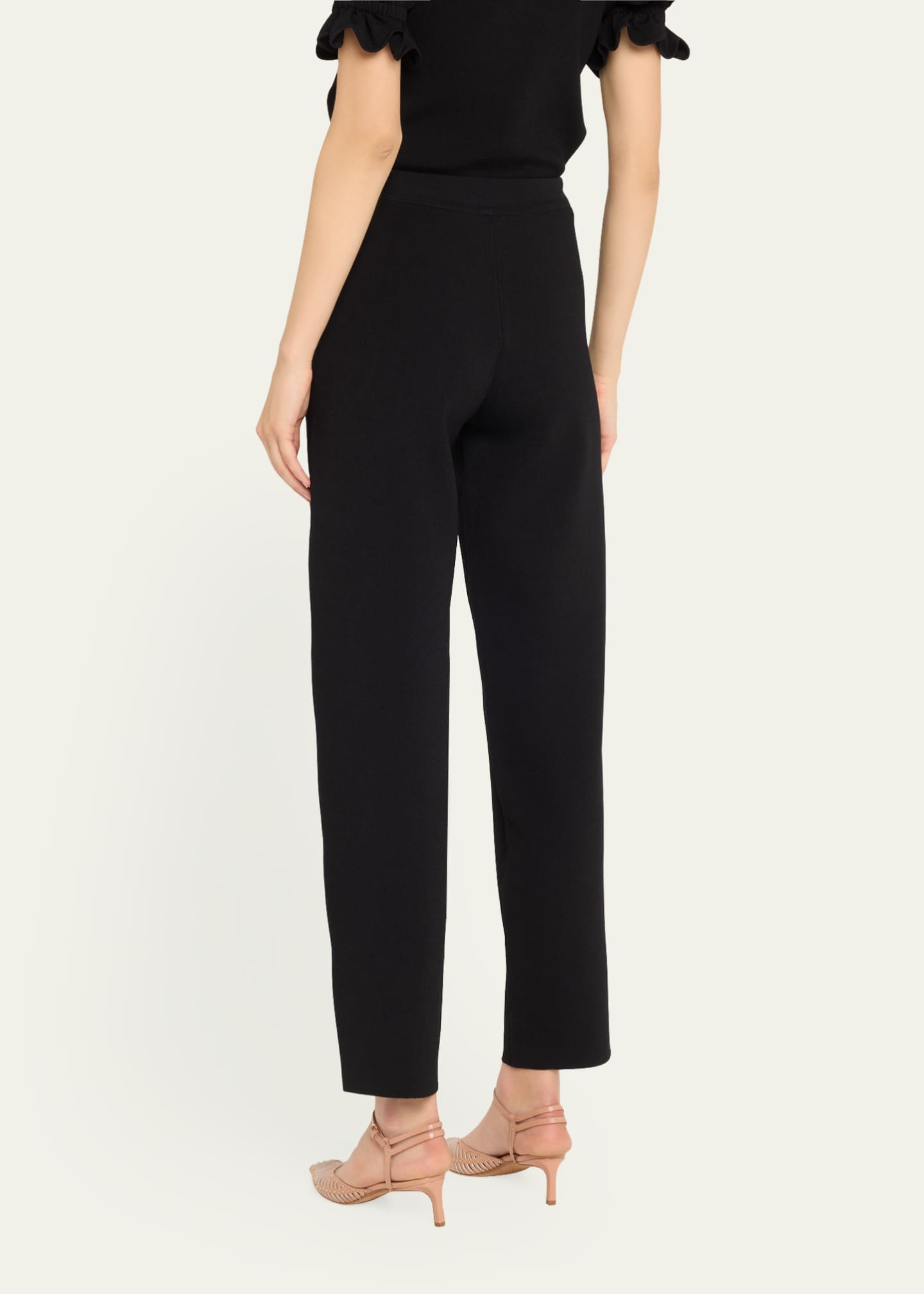 Ulla Johnson Asher Scalloped Straight-Leg Pants Image 3 of 5