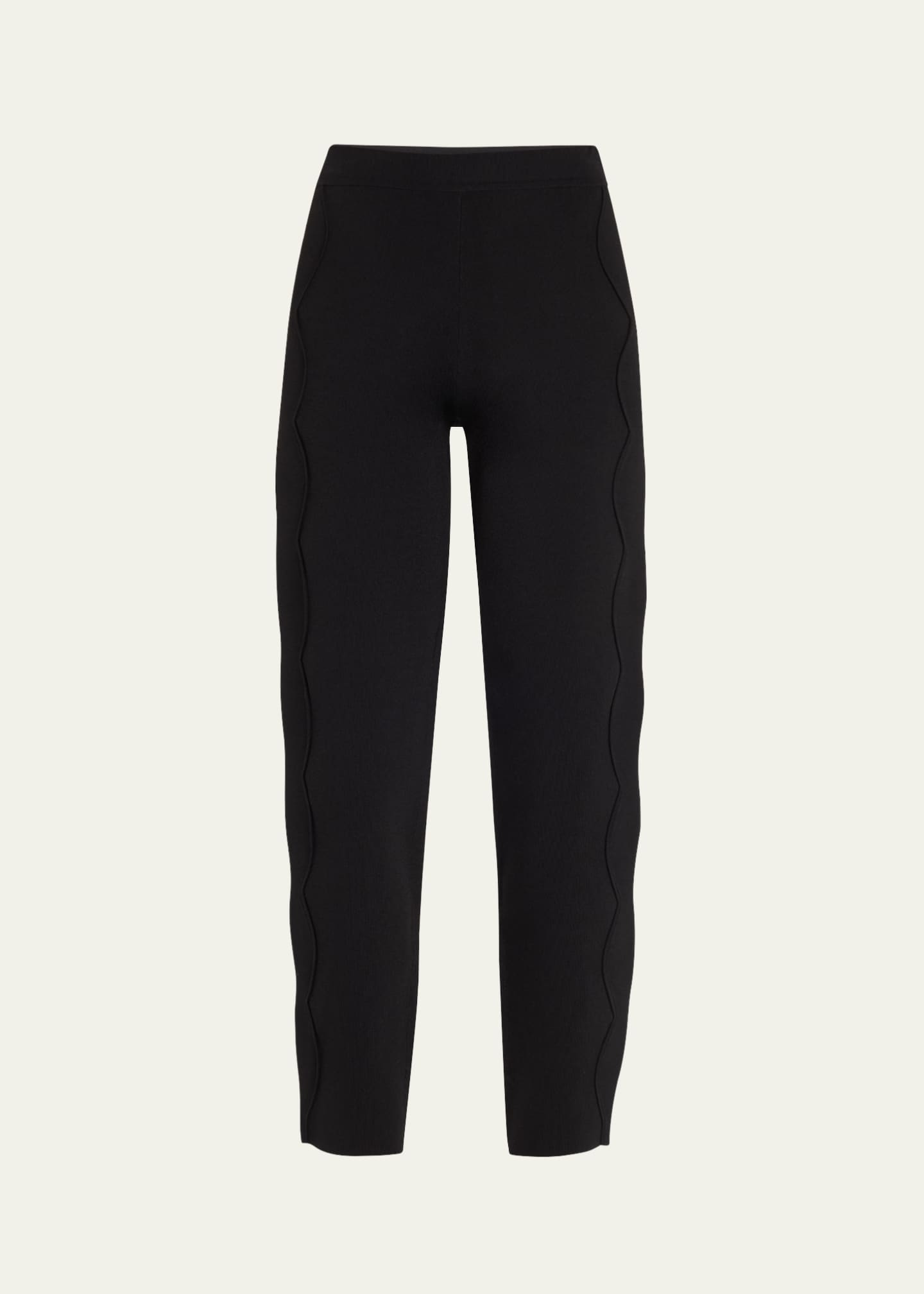 Ulla Johnson Asher Scalloped Straight-Leg Pants Image 1 of 5