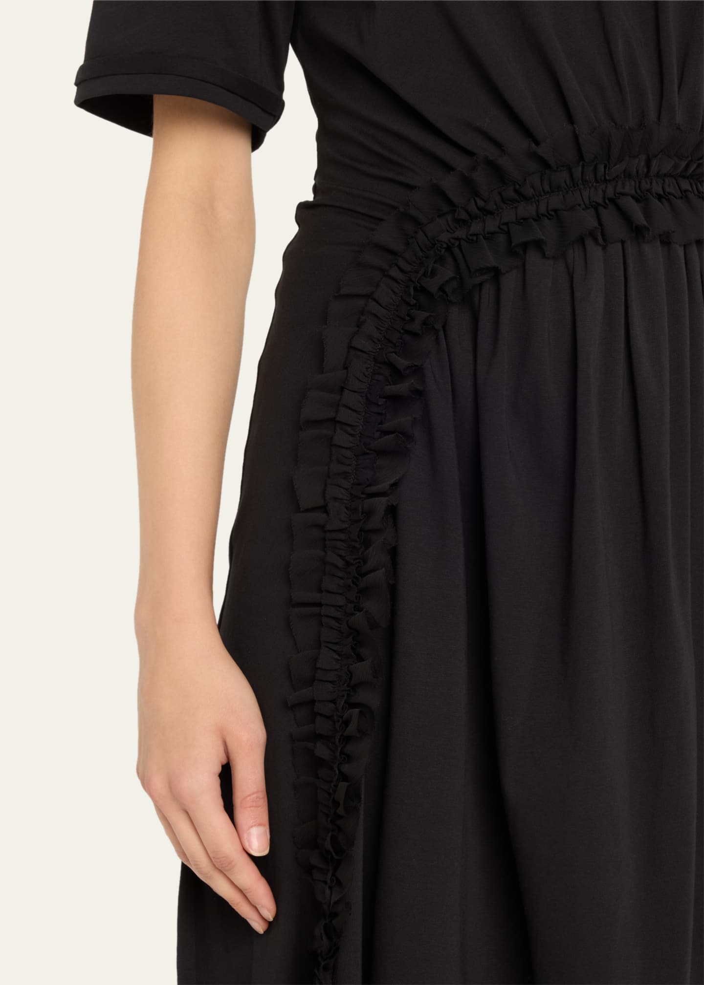 Ulla Johnson Lilia Ruffle Organic Cotton Midi Dress Image 5 of 5