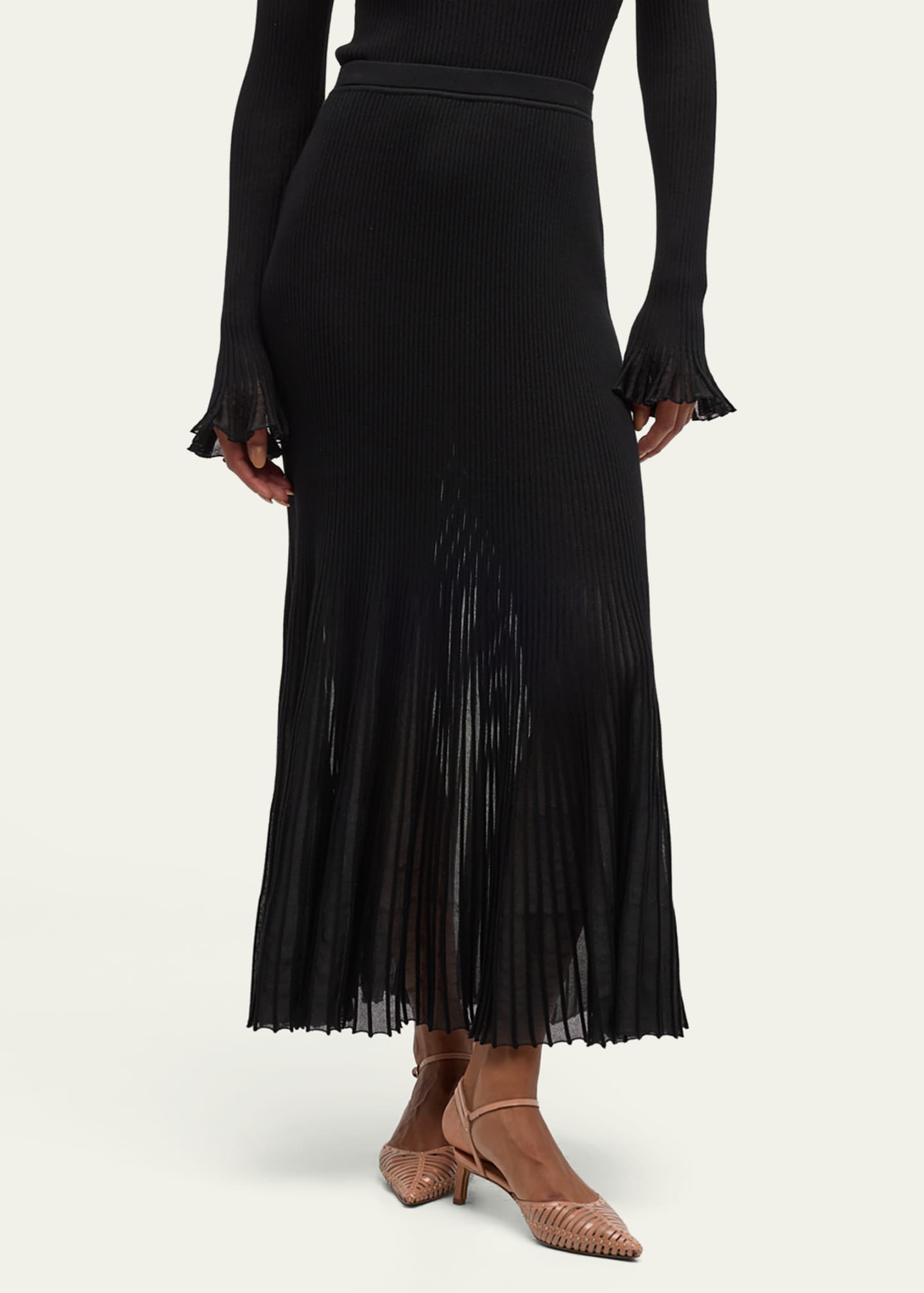 Ulla Johnson Vera Pleated Maxi Skirt Image 4 of 5