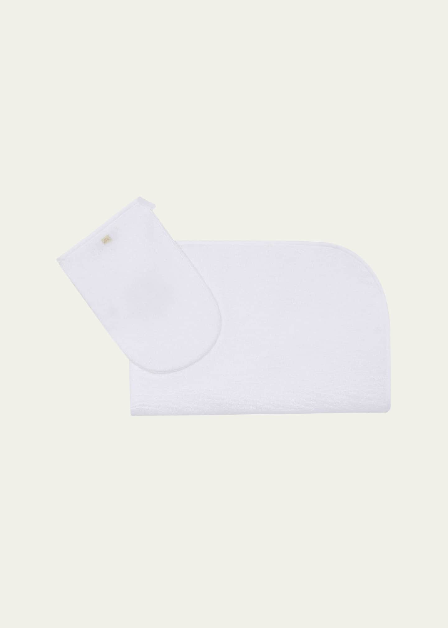 Marie Chantal Crest Hooded Towel and Mitten Bathtime Gift Set Image 1 of 2