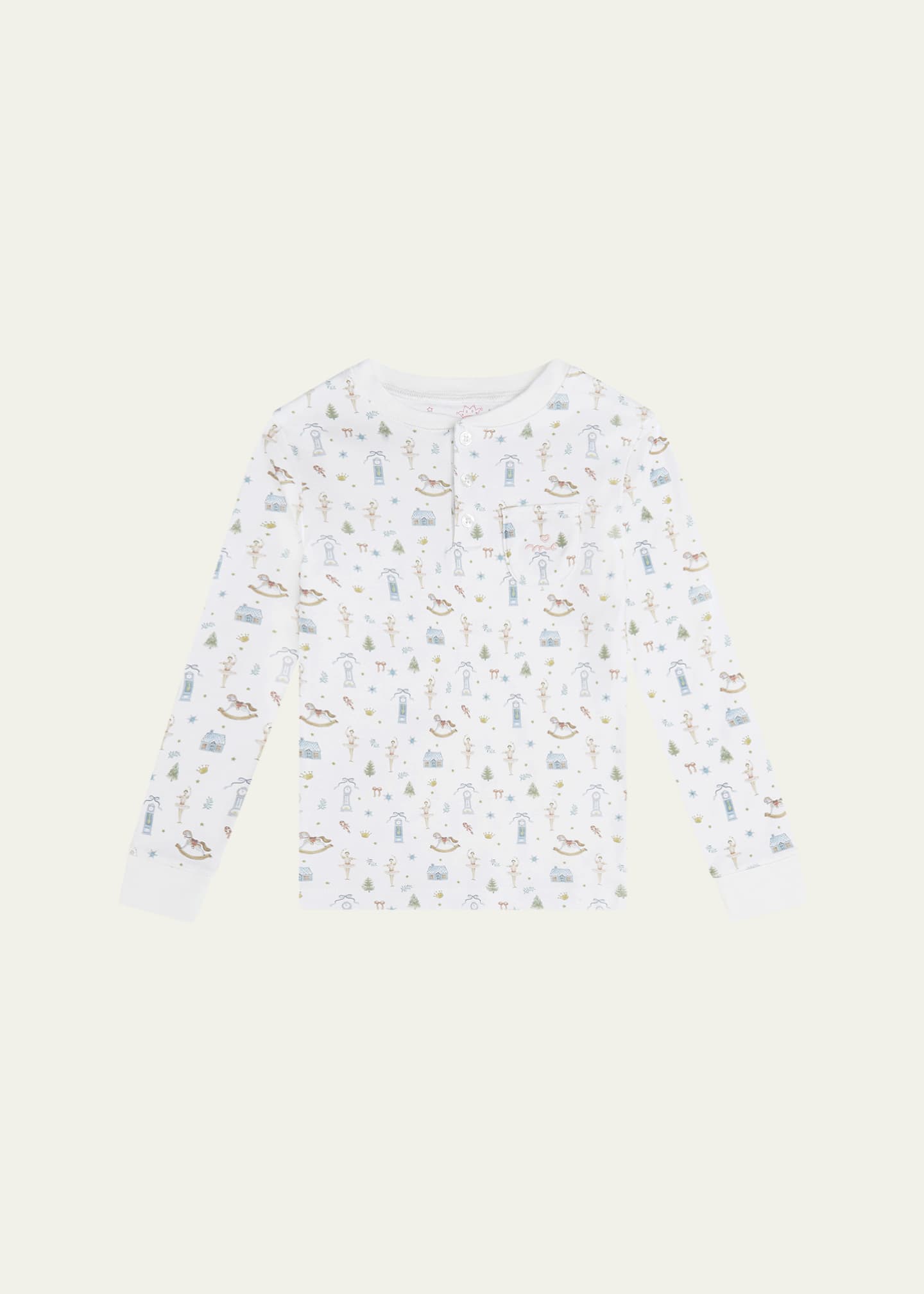 Marie Chantal Girl's Sugar Plum Fairies Henley Pajamas, Size 2-6 Image 2 of 4