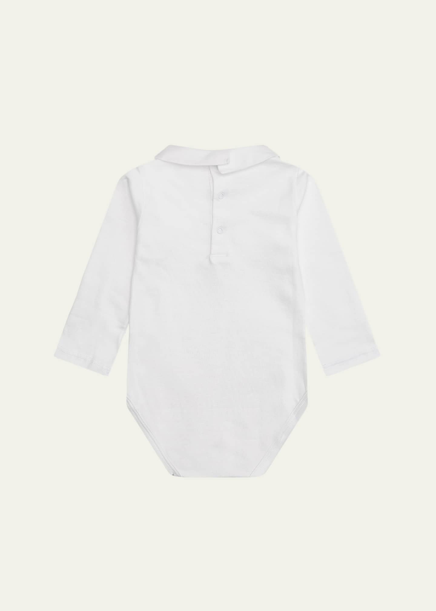 Marie Chantal Girl's Home Sweet Home Embroidered Bodysuit, Size 3M-24M Image 2 of 3