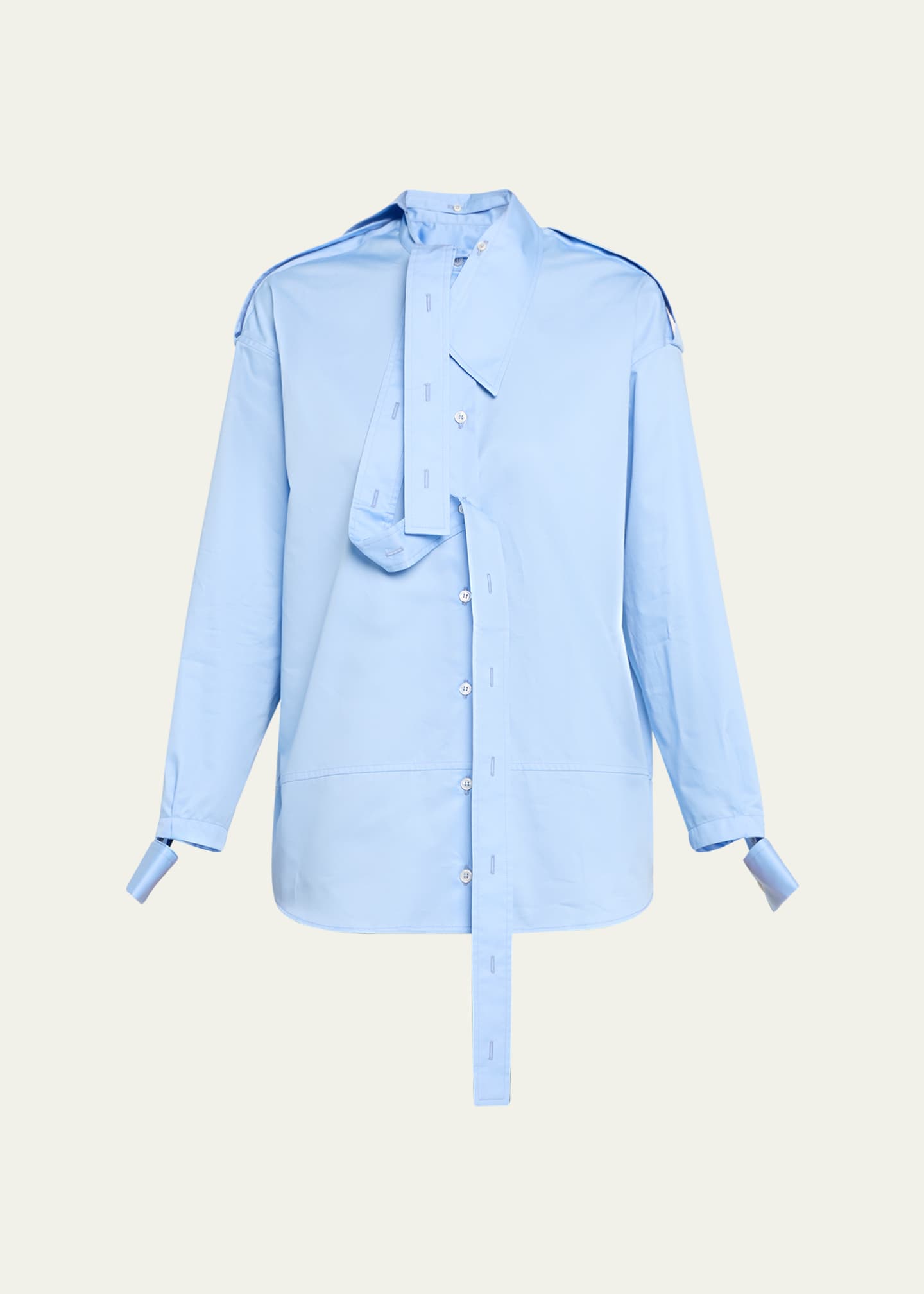MERYLL ROGGE Deconstructed Button-Down Shirt Image 1 of 4