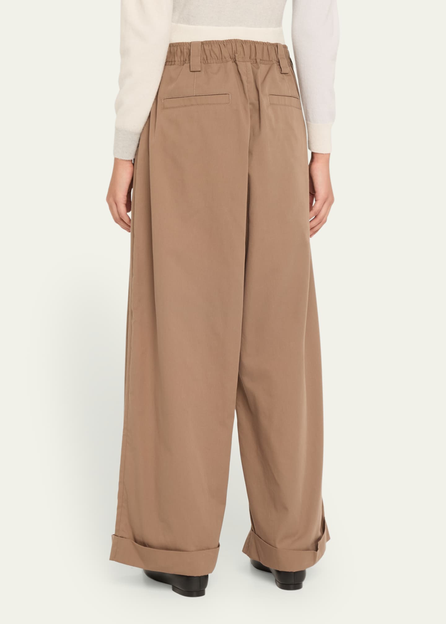 MERYLL ROGGE Drawstring Wide Leg Chino Pants Image 2 of 4